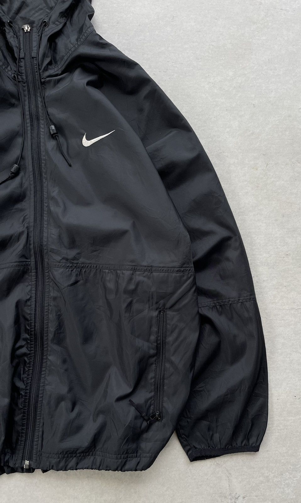 Nike 🔥Vintage 90's Nike Men's Big Logo Windbreaker Hood Jacket Size US M / EU 48-50 / 2 - 4 Thumbnail