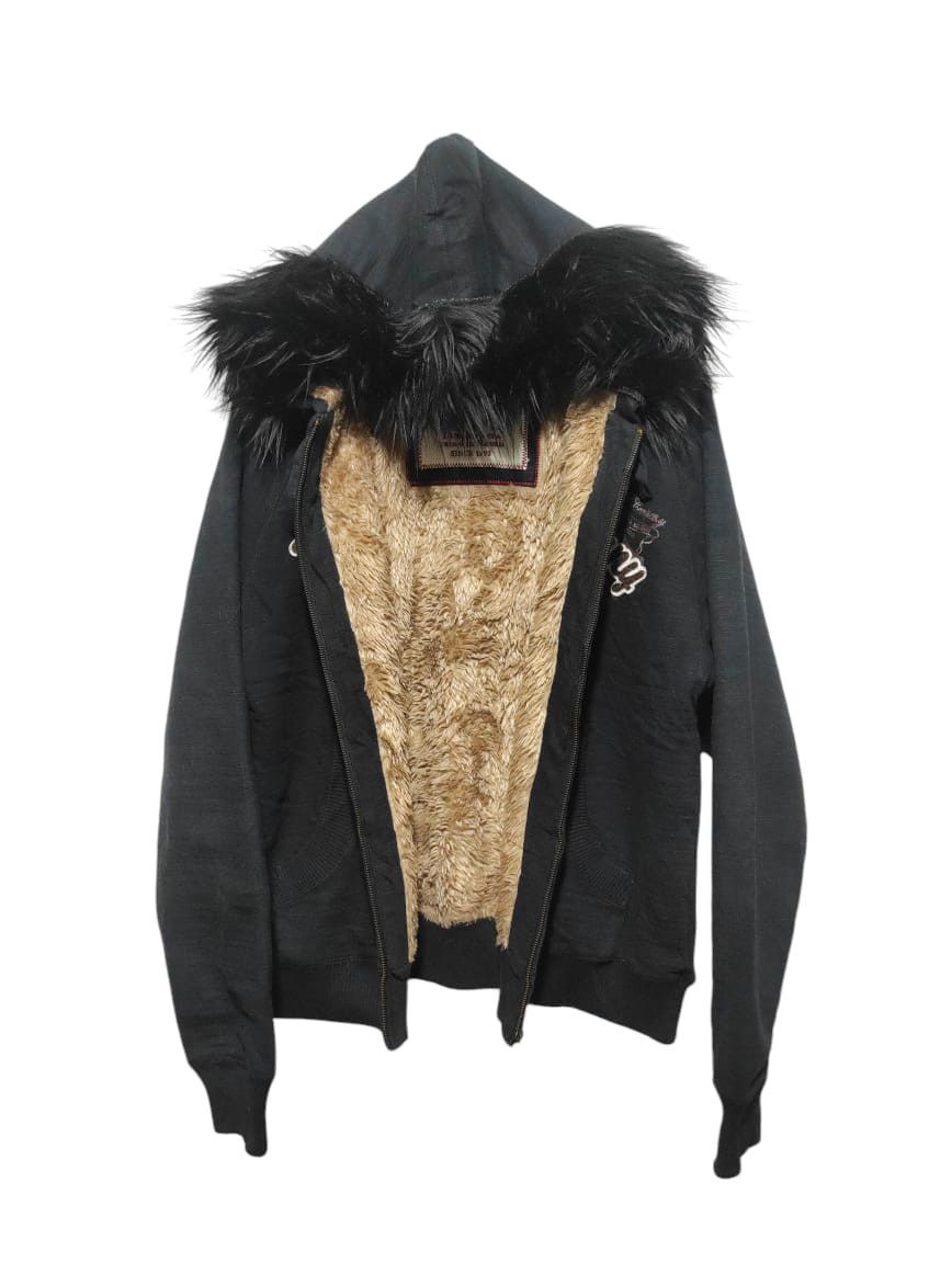 Japanese Brand The Funny Company Sherpa zip fur hoodie ifsix LGB style Size US L / EU 52-54 / 3 - 1 Thumbnail