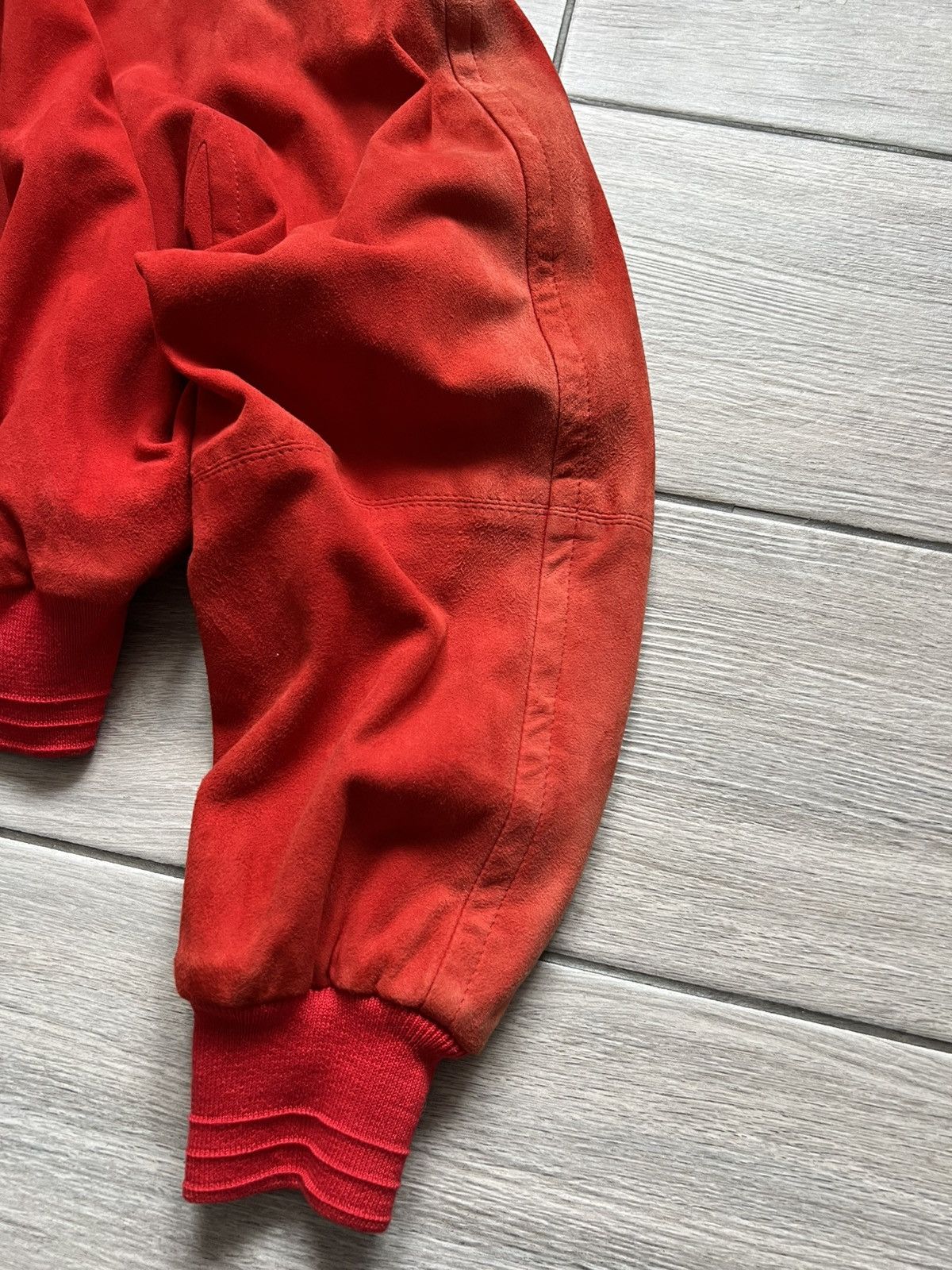 Jil Sander ARCHIVE Vintage Jil Sander Red Bomber Jacket 90s Designer Size M / US 6-8 / IT 42-44 - 11 Thumbnail