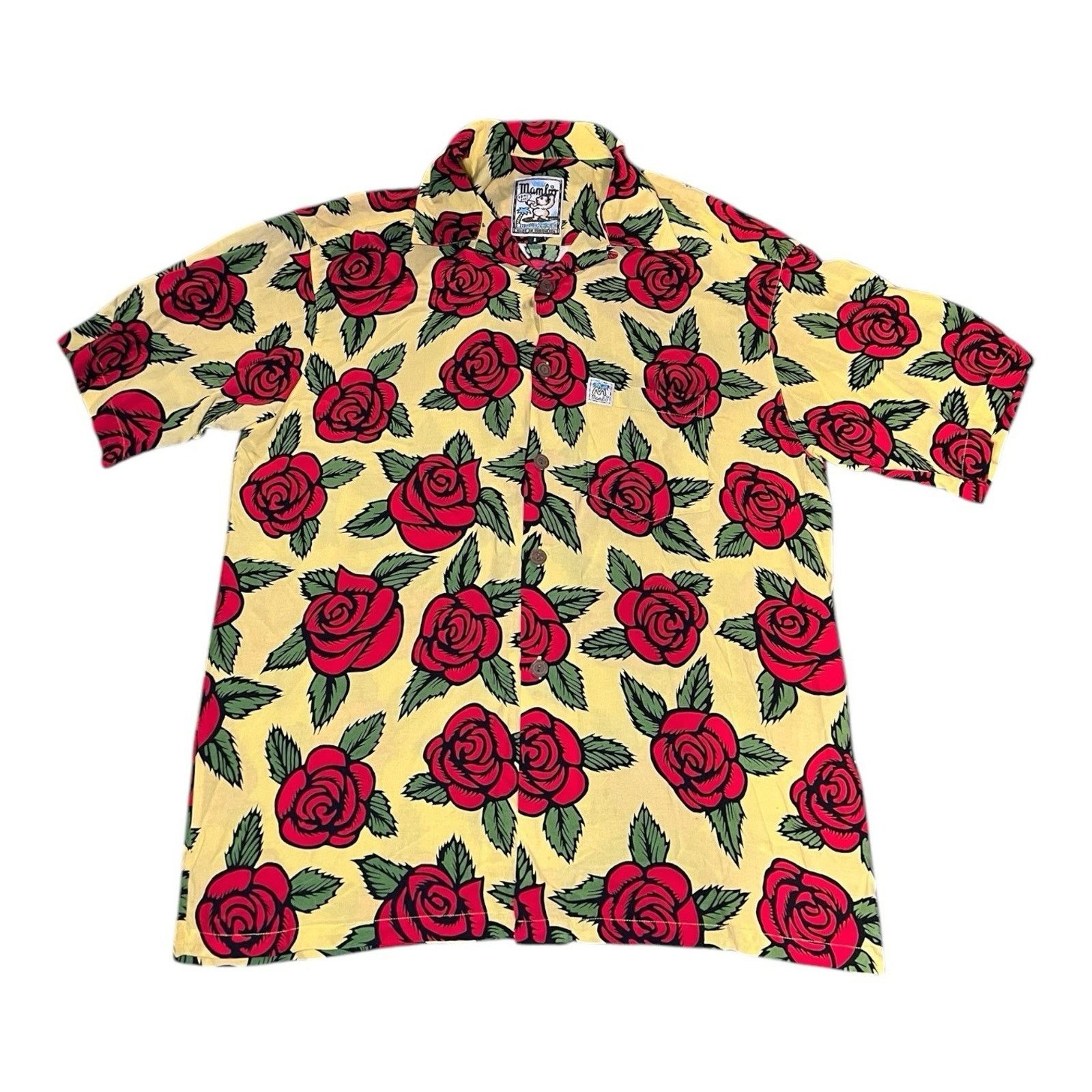 Mambo MAMBO LOUD VTG Rare Hawaiian Floral Bruce Goold’s Roses Lg Size US L / EU 52-54 / 3 - 1 Thumbnail