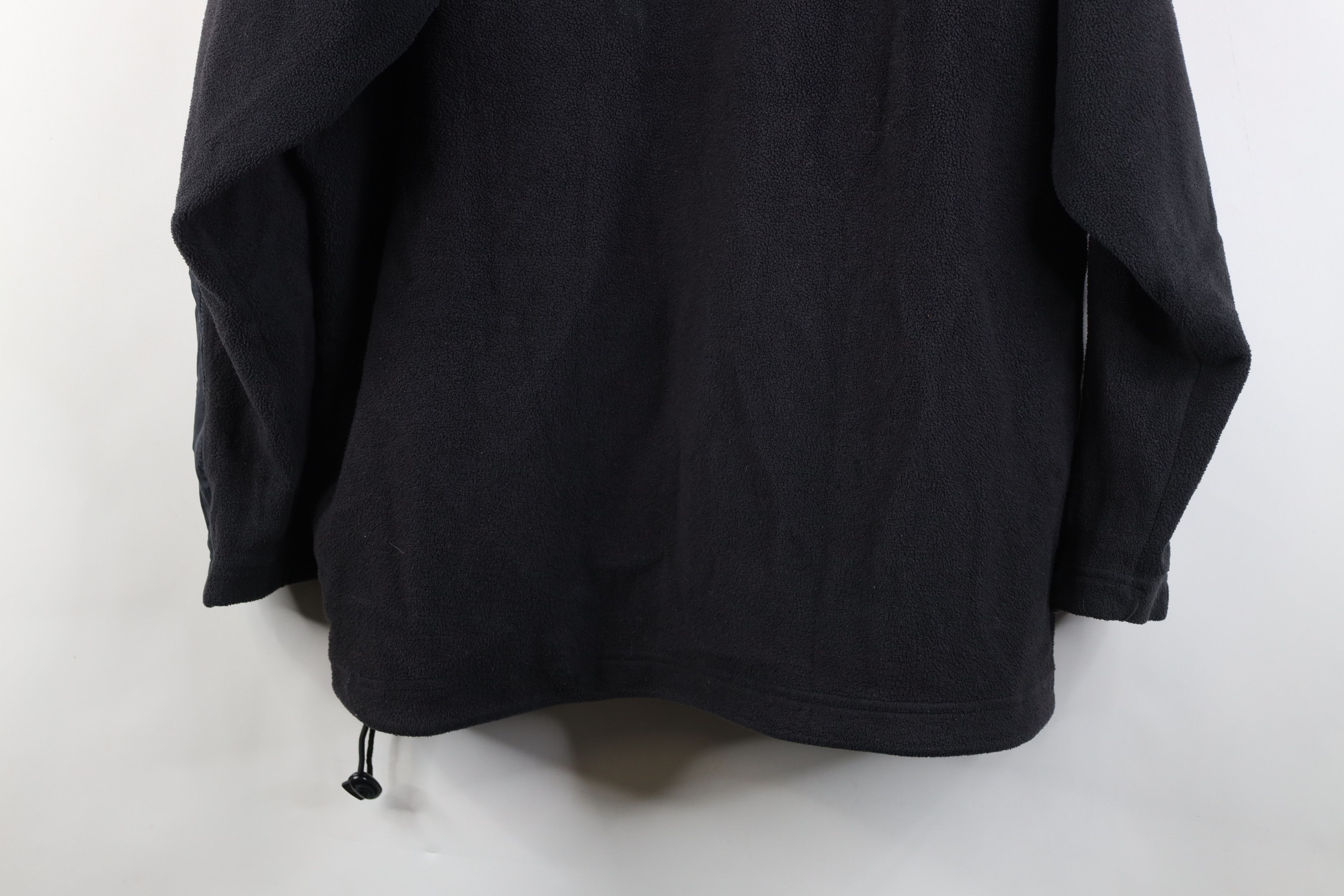 Nike Vintage Nike Mini Swoosh Half Zip Fleece Hooded Jacket Black Size US L / EU 52-54 / 3 - 15 Thumbnail