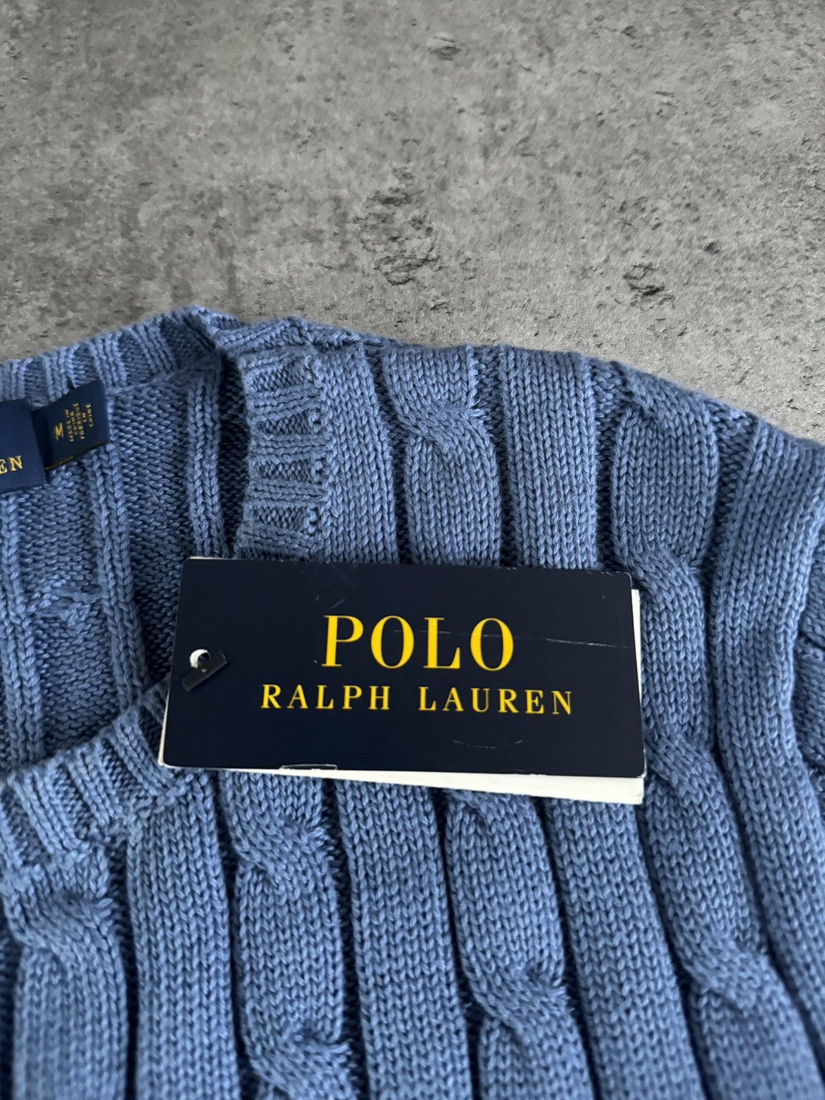 Polo Ralph Lauren × Vintage Polo Ralph Lauren DSWT sweater knitwear rare boxy blue logo Size US M / EU 48-50 / 2 - 5 Thumbnail