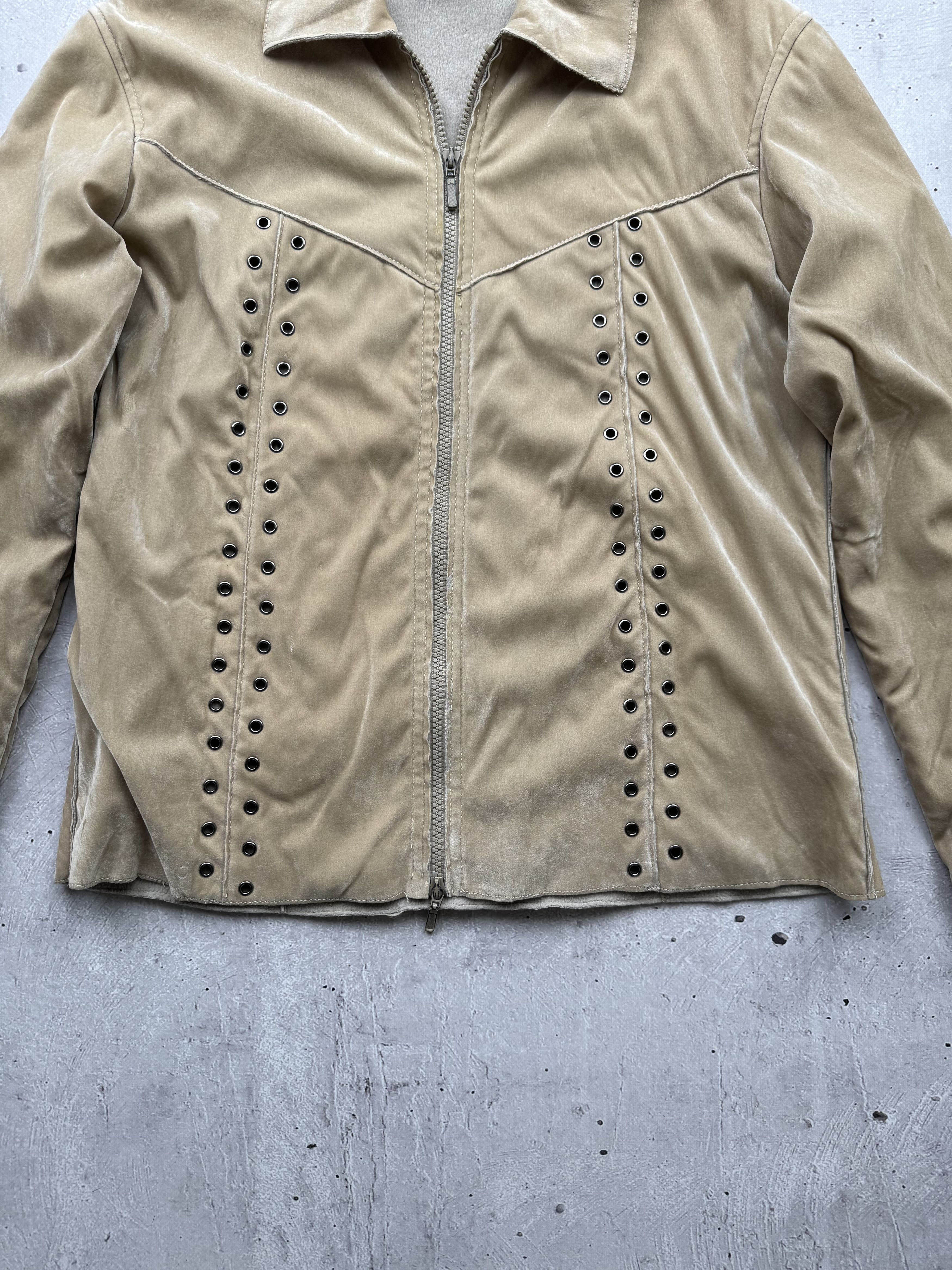 Japanese Brand × Vintage Vintage Velour Japanese Jacket Size L / US 10 / IT 46 - 3 Thumbnail