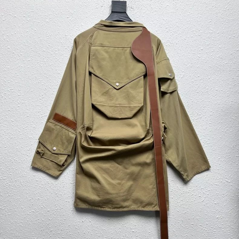 Loewe LOEWE Brown and elegant irregular emblem style coat Size XS / US 0-2 / IT 36-38 - 2 Thumbnail