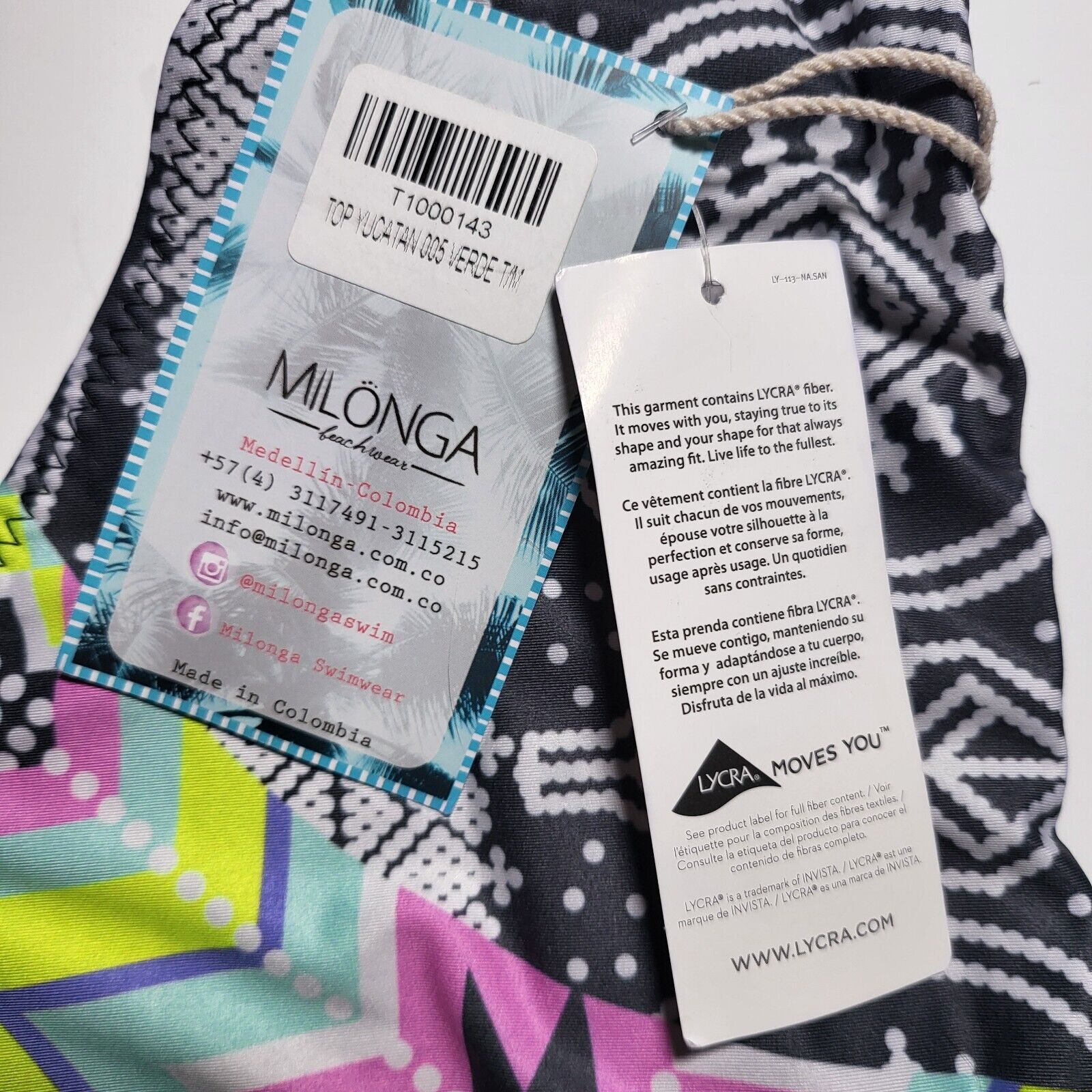 Other NWT MILONGA Beachwear Yucatan Reversible Halter Bikini Top Size M / US 6-8 / IT 42-44 - 3 Thumbnail