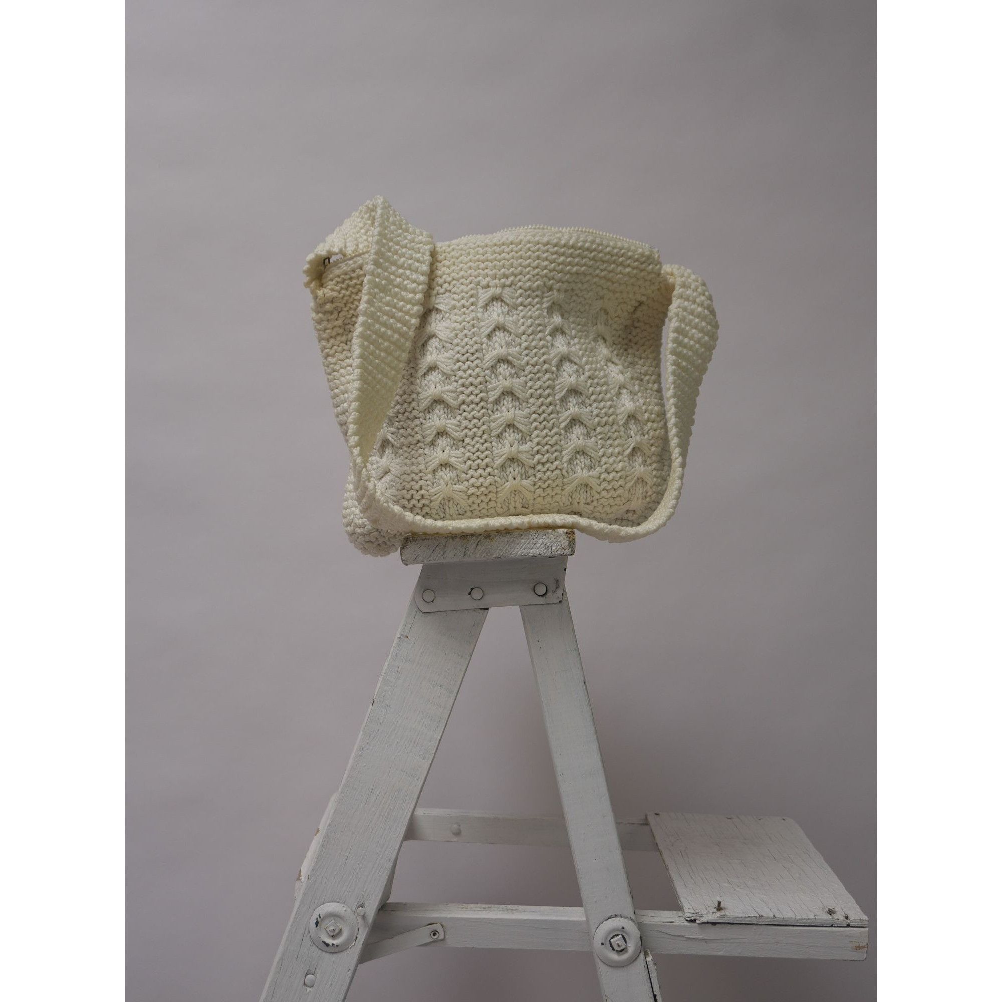 Other Vintage White Crochet Tote Shoulder Bag Size ONE SIZE - 4 Thumbnail