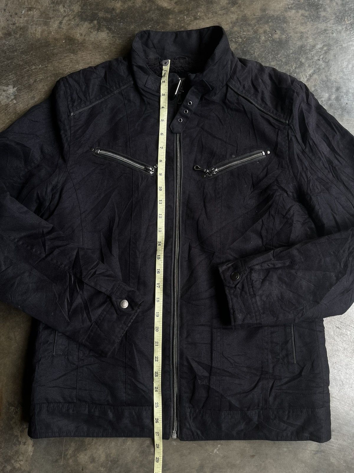 Isamu Katayama Backlash JAPANESE 00’s LOUIS CHAVLON BIKERS FUR ZIPP BONDAGE JACKET Size US L / EU 52-54 / 3 - 9 Thumbnail