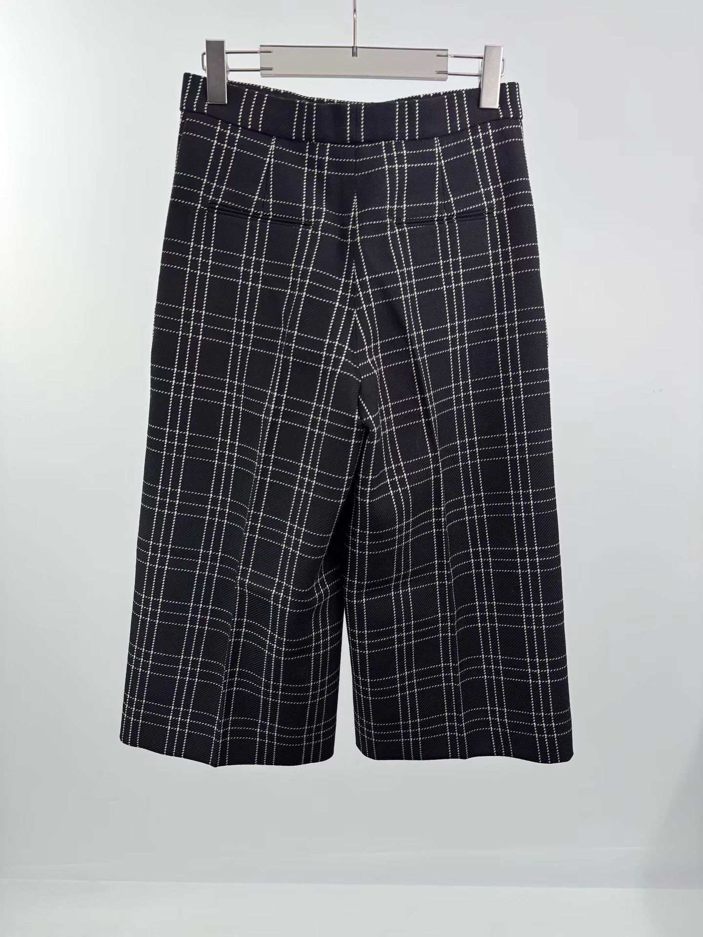 Dior DIOR Black Plaid Wool Dress Pants K1 Size US 36 / EU 52 - 2 Thumbnail