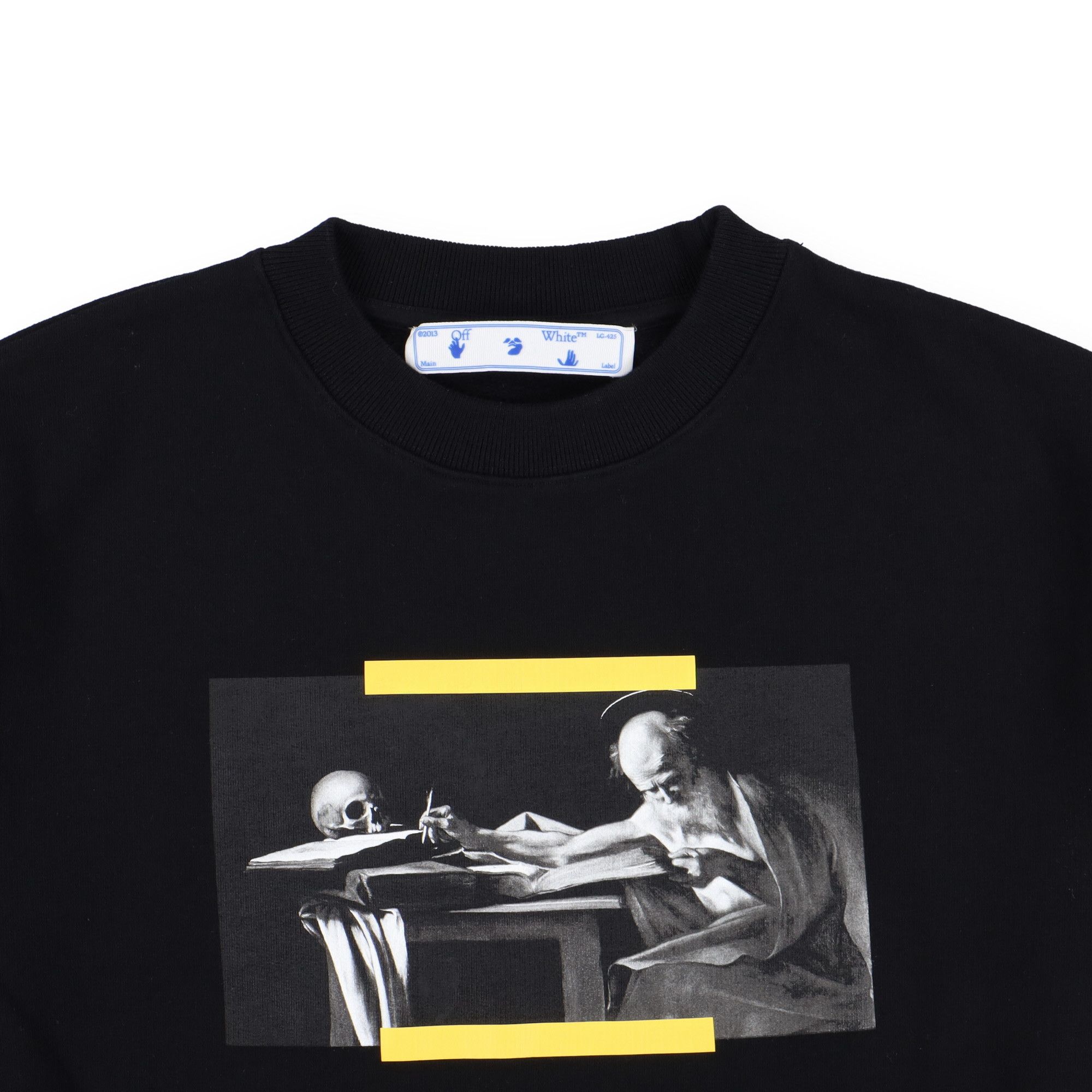 Off-White Black Caravaggio Diagonals Sweatshirt Size US S / EU 44-46 / 1 - 5 Thumbnail