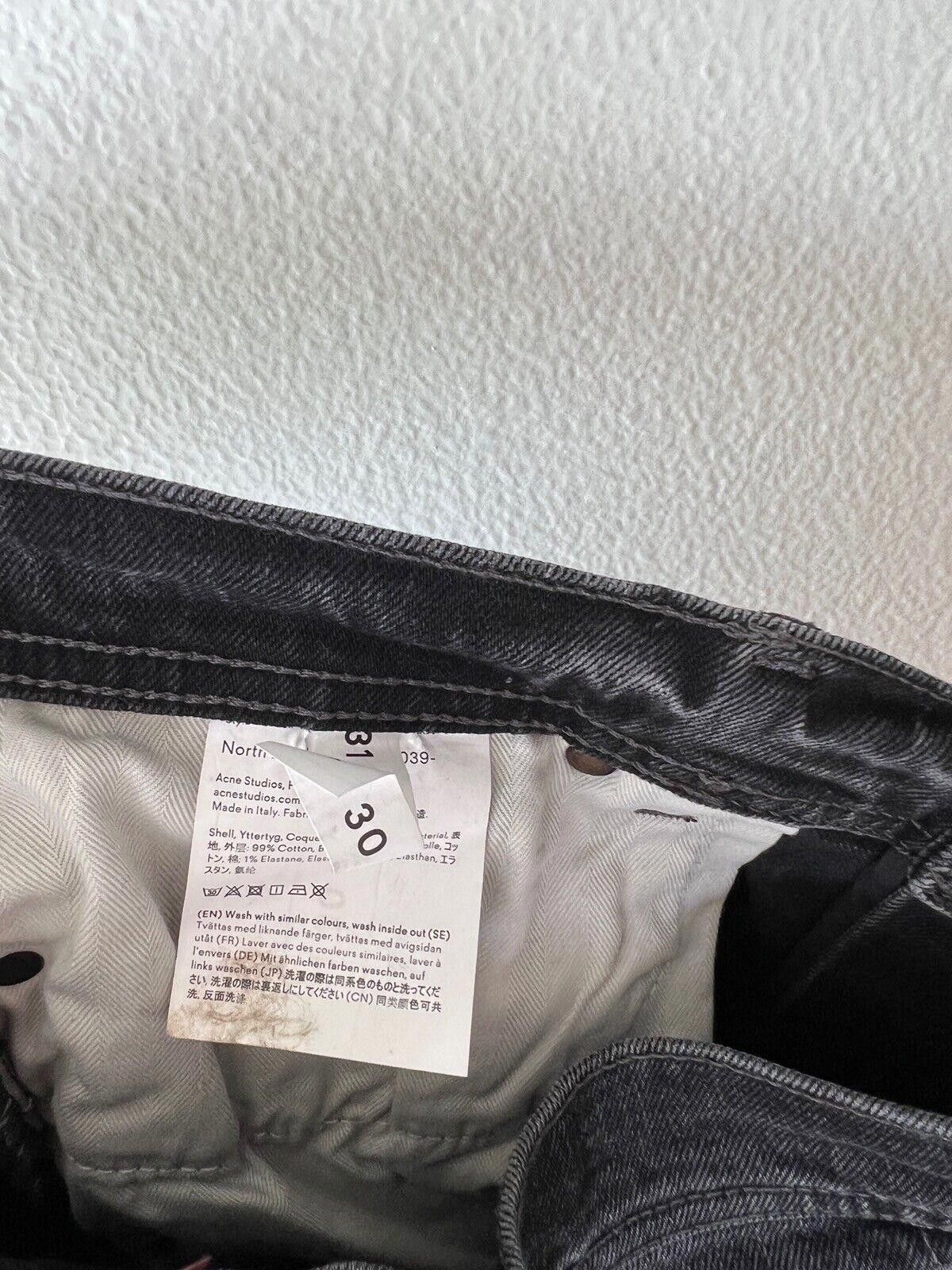 Acne Studios new Acne Studios bla konst jeans north black patch 31 x 30 Size US 31 - 8 Thumbnail