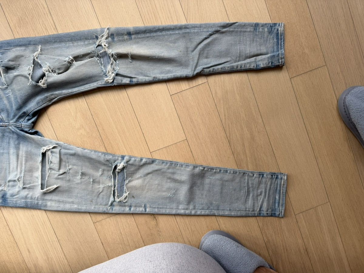 Amiri Amiri Jeans Blue straight distressed jeans size 31 Size US 31 - 3 Thumbnail