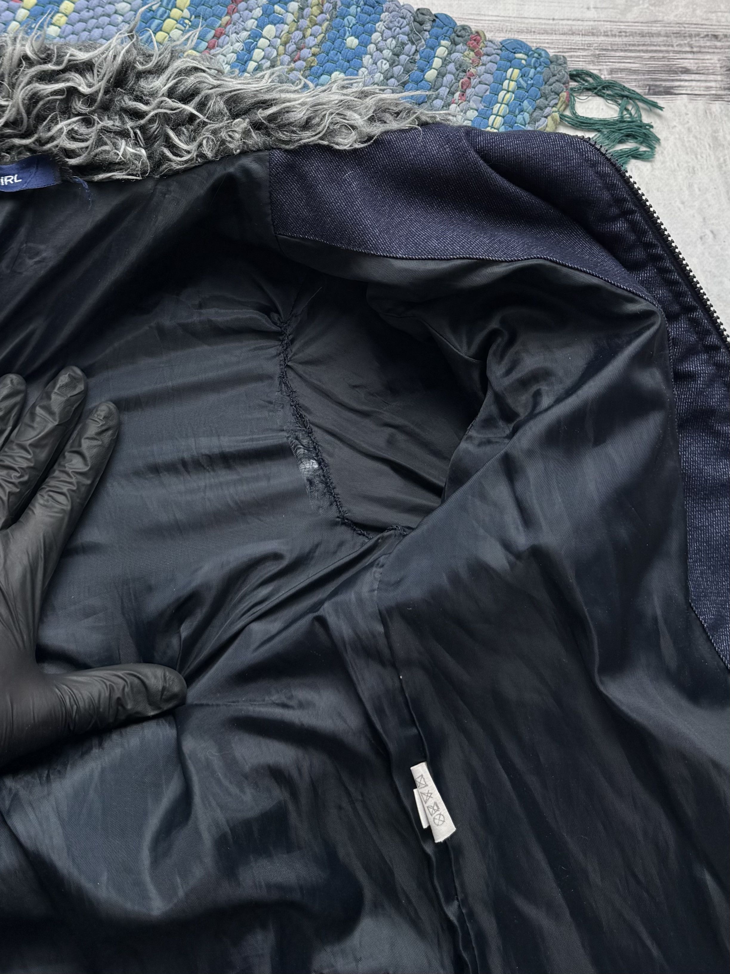 Vintage Vintage Cropped Jacket With Faux Fur Details A8(V1)D15 Size L / US 10 / IT 46 - 6 Thumbnail