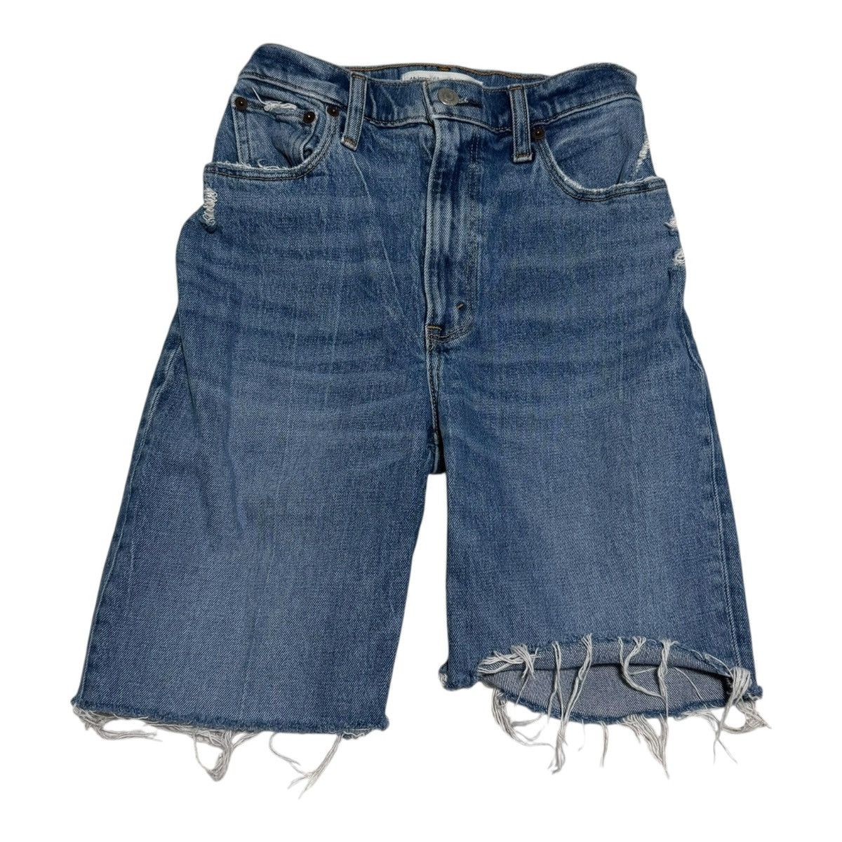 Abercrombie & Fitch Abercrombie & Fitch Cut Off Jean Shorts Womens 25 (Fits 24”) Size 24" / US 00 / IT 34 - 2 Thumbnail