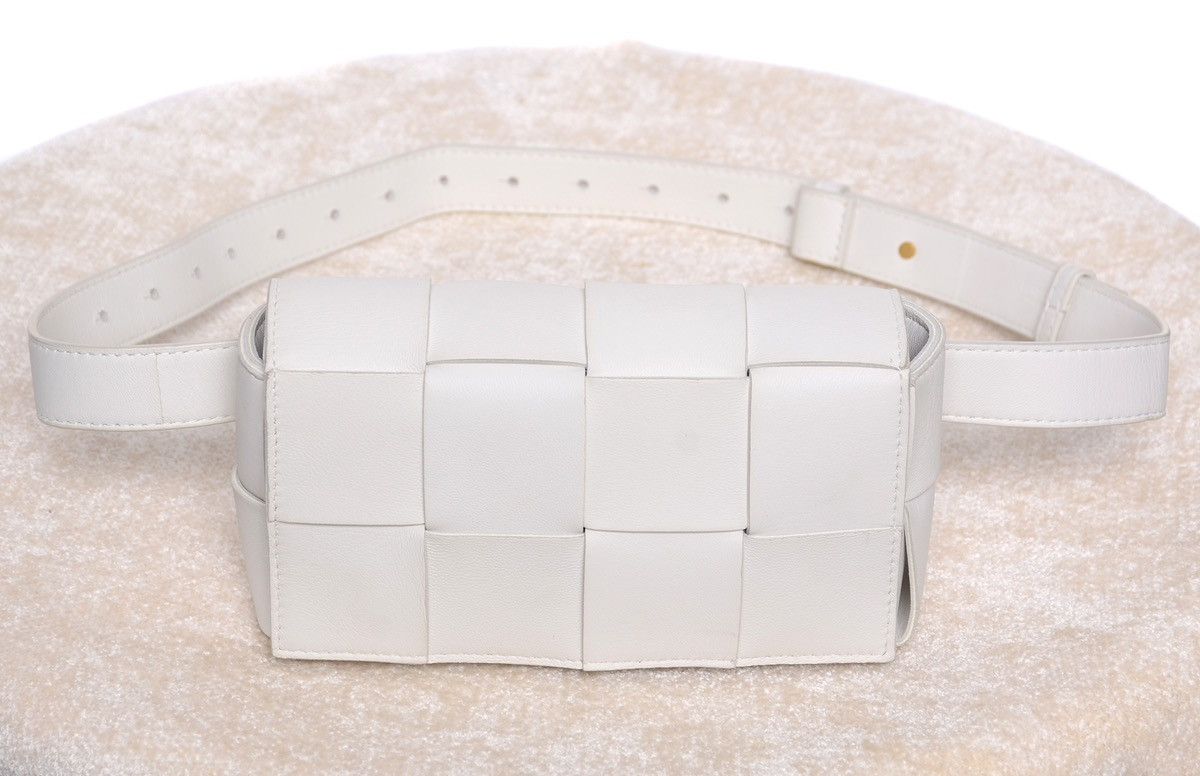 Bottega Veneta Bottega Veneta Cassette White Waist Bag Size ONE SIZE - 3 Thumbnail