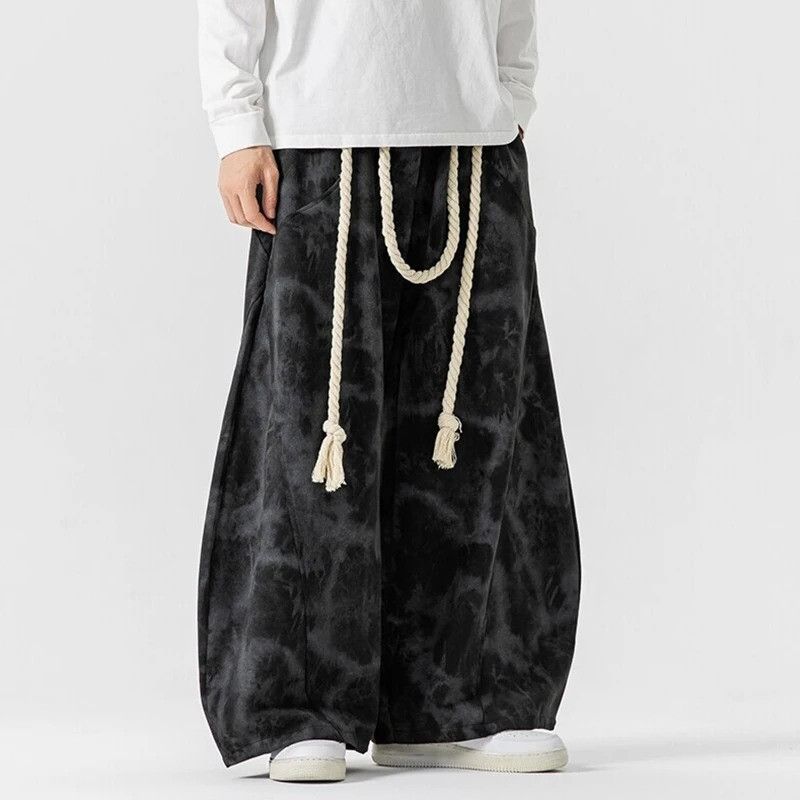 Vintage Fit Rope-Tie Wide Leg pants Size US 32 / EU 48 - 1 Thumbnail