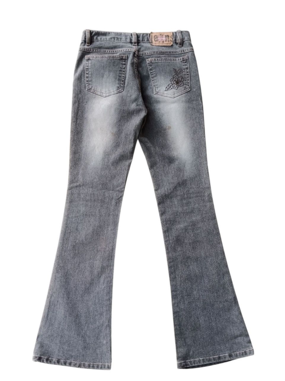 Japanese Brand G.jon flare flower tattoo jeans Size US 28 / EU 44 - 6 Thumbnail