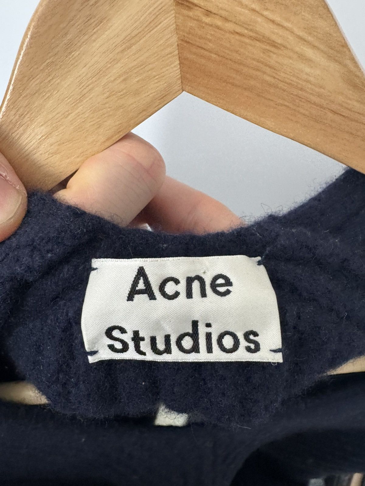 Acne Studios Acne Studios Wool Sweater Navy Blue Luxury Casual Knit Rare Size US S / EU 44-46 / 1 - 5 Thumbnail