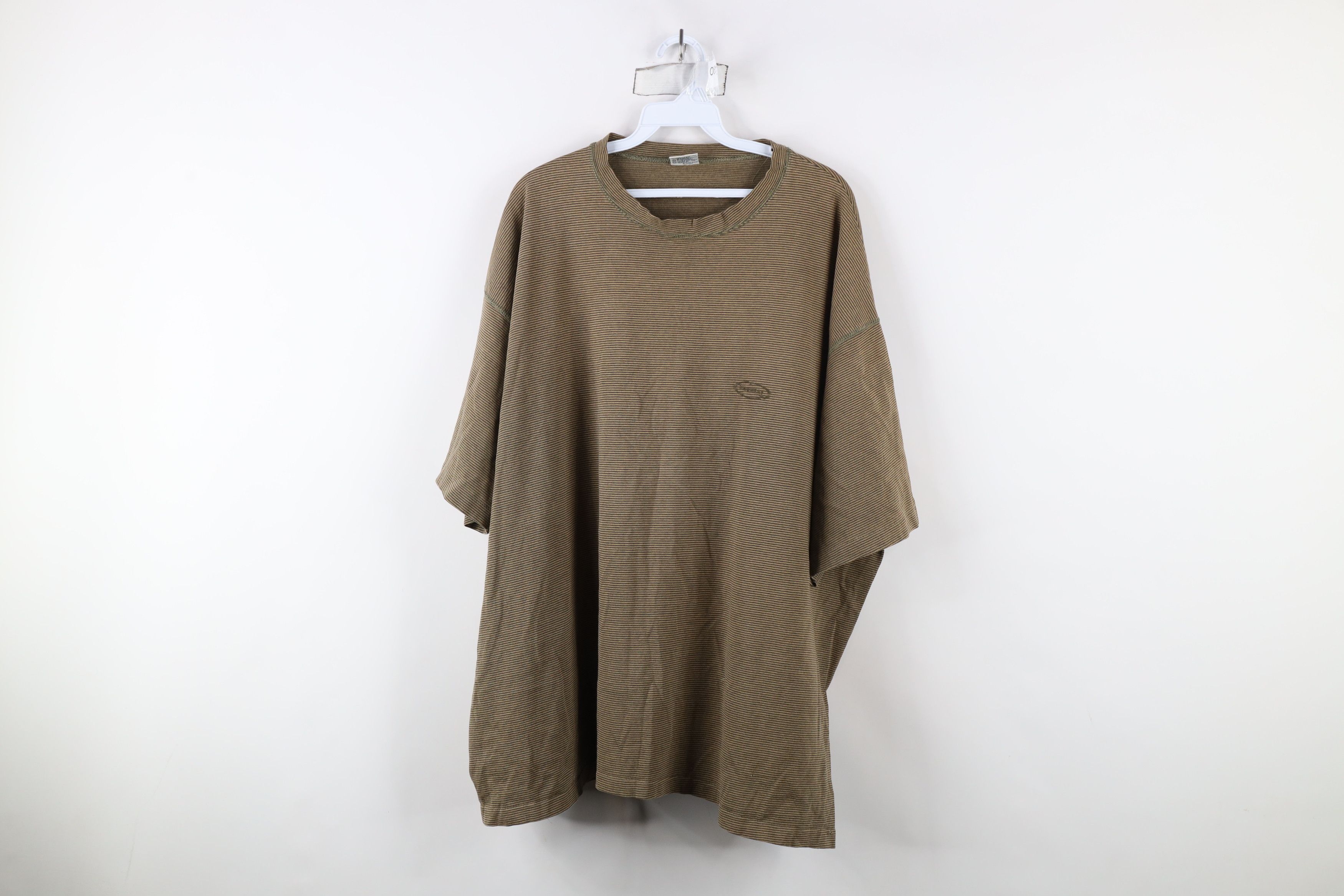 UNIONBAY × Vintage Vintage 90s Unionbay Striped Baggy Fit Short Sleeve T-Shirt Size US XXL / EU 58 / 5 - 1 Thumbnail