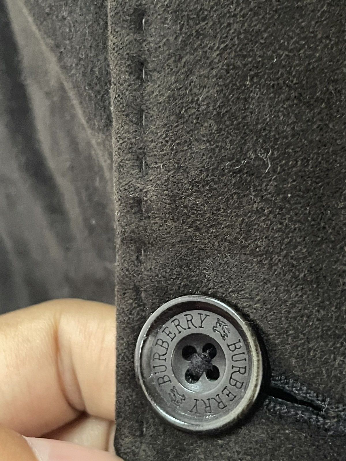 Burberry VINTAGE BURBERRY BLACK BLAZER NOVA CHECK INSIDE Size 42S - 5 Thumbnail