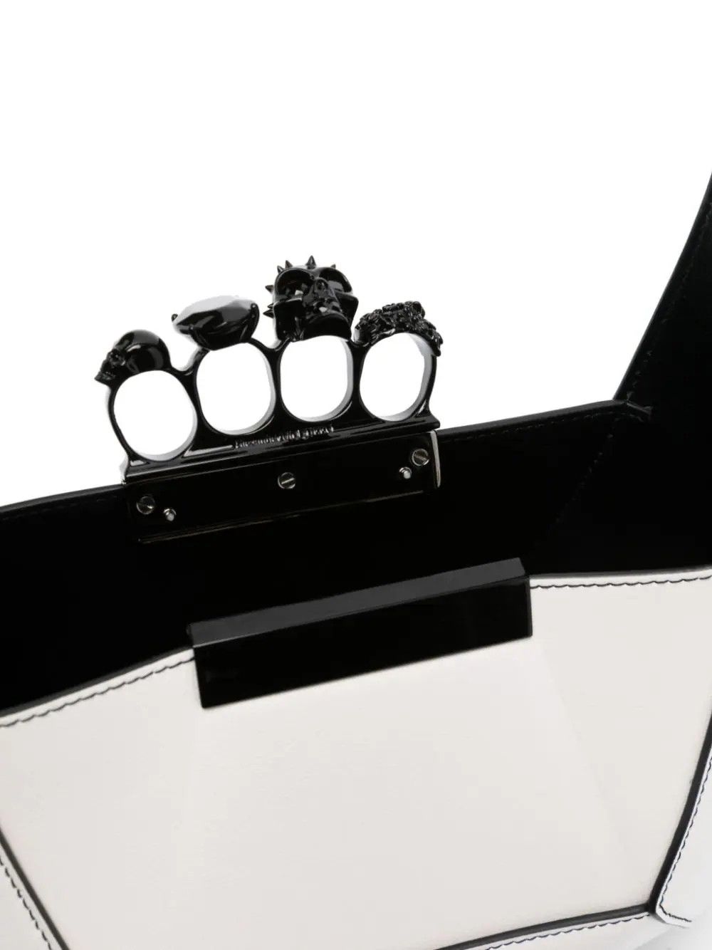Alexander McQueen o1s22i1n1024 Size: OS / Jewelled Hobo Bag in White Size ONE SIZE - 5 Thumbnail