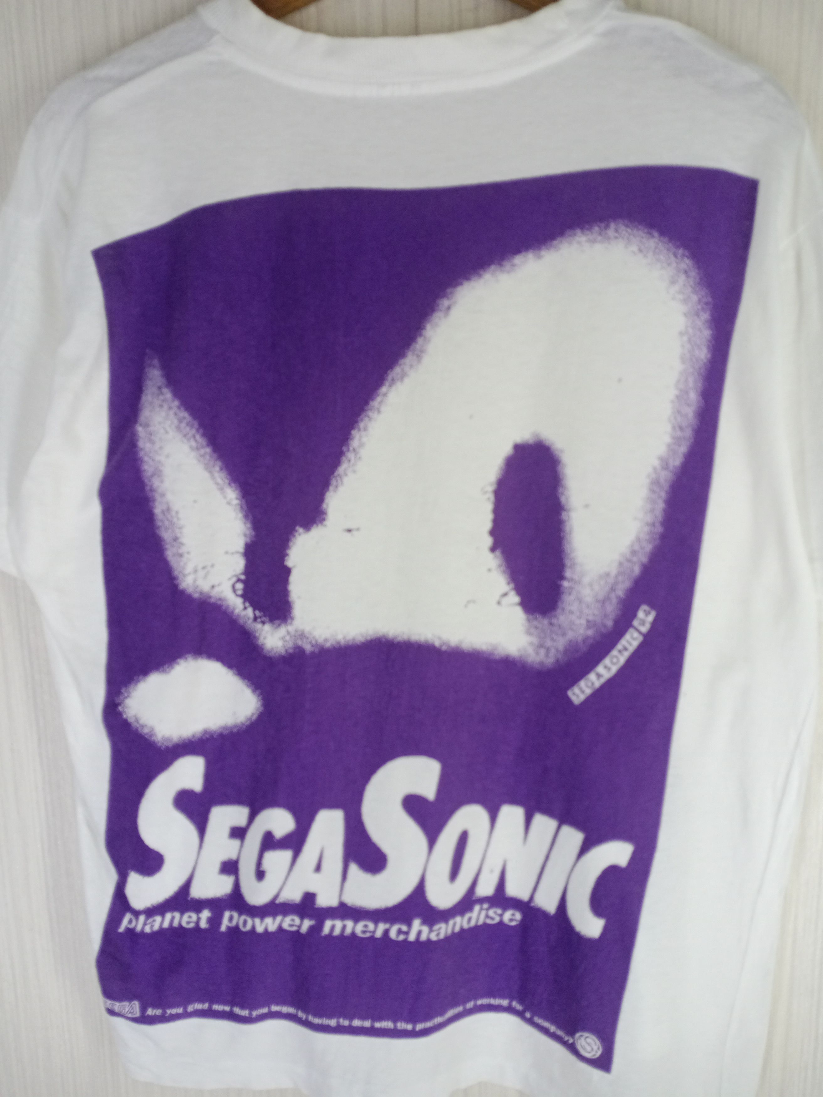 Nintendo × Vintage Rare Vintage 1994 Sega Sonic Overprint Tshirt Size US M / EU 48-50 / 2 - 1 Thumbnail