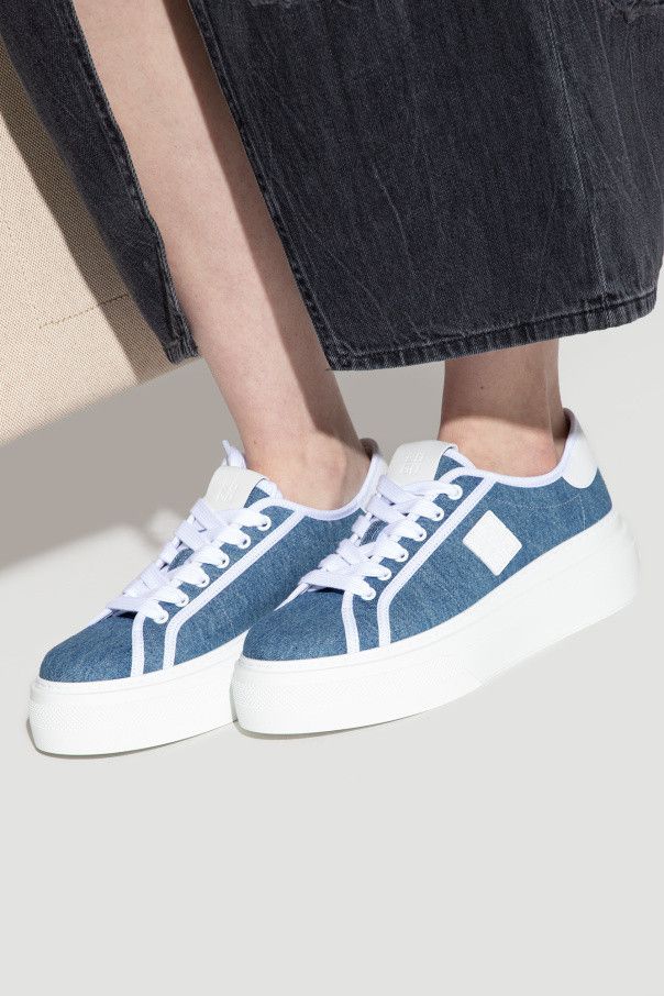 Givenchy o1loc1c0724 City Denim Sneakers in Blue Size US 8 / IT 38 - 6 Thumbnail