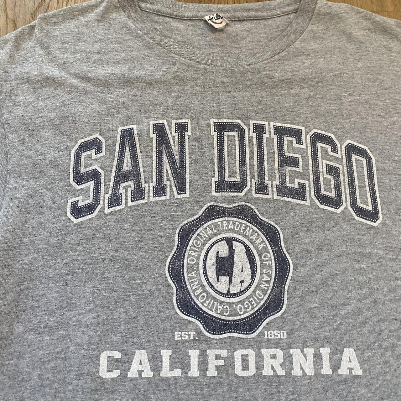 Delta Grey San Diego California y2k vintage t-shirt Size US S / EU 44-46 / 1 - 2 Thumbnail