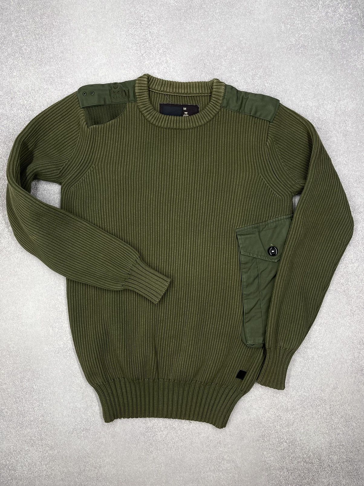 G-Star Vintage G Star Raw New Major Knit Sweater Khaki Military Size US M / EU 48-50 / 2 - 2 Thumbnail