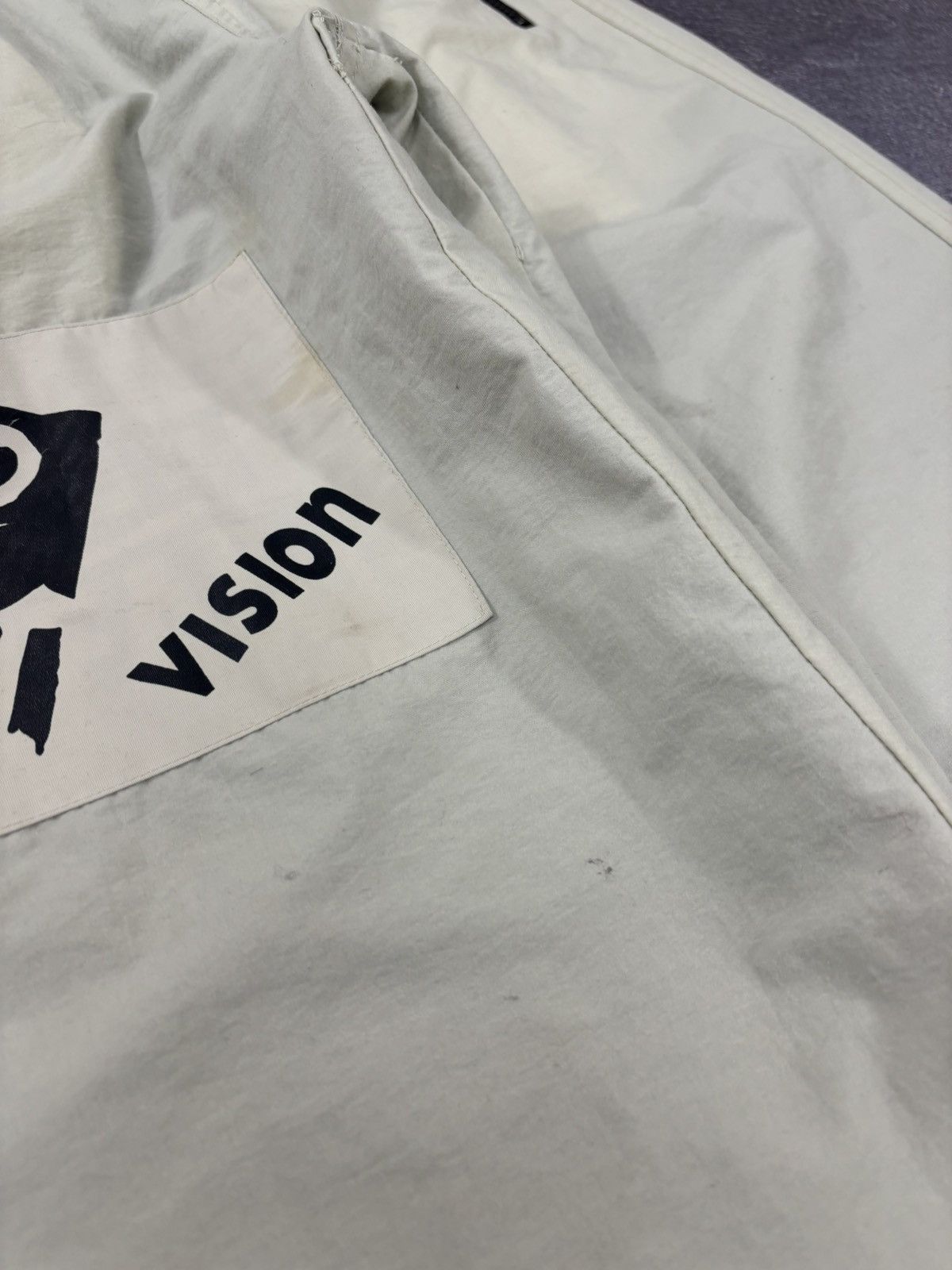 Japanese Brand Vintage Vision Y2K Beige Japanese Hype Baggy Nylon Pants Size US 34 / EU 50 - 8 Thumbnail