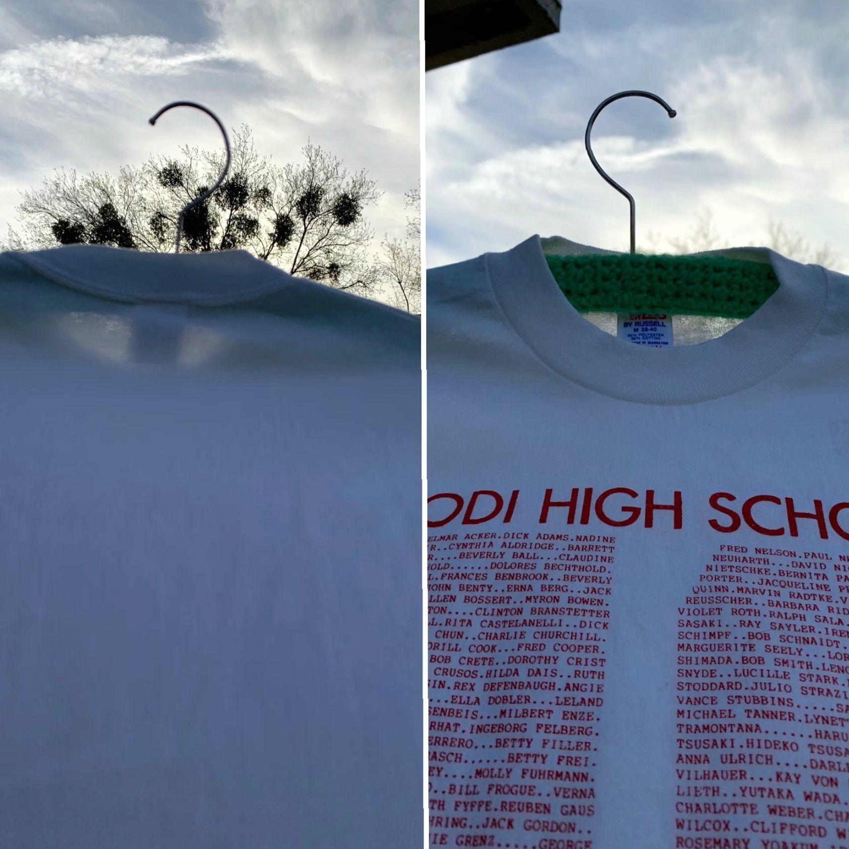 Jerzees VINTAGE Lodi High School 46 40 year reunion t-shirt 80s 1980s size M 38-40 Shirt Unisex Adults White 50% Polyester 50% Cotton Jerzees by Russell Size US M / EU 48-50 / 2 - 3 Thumbnail