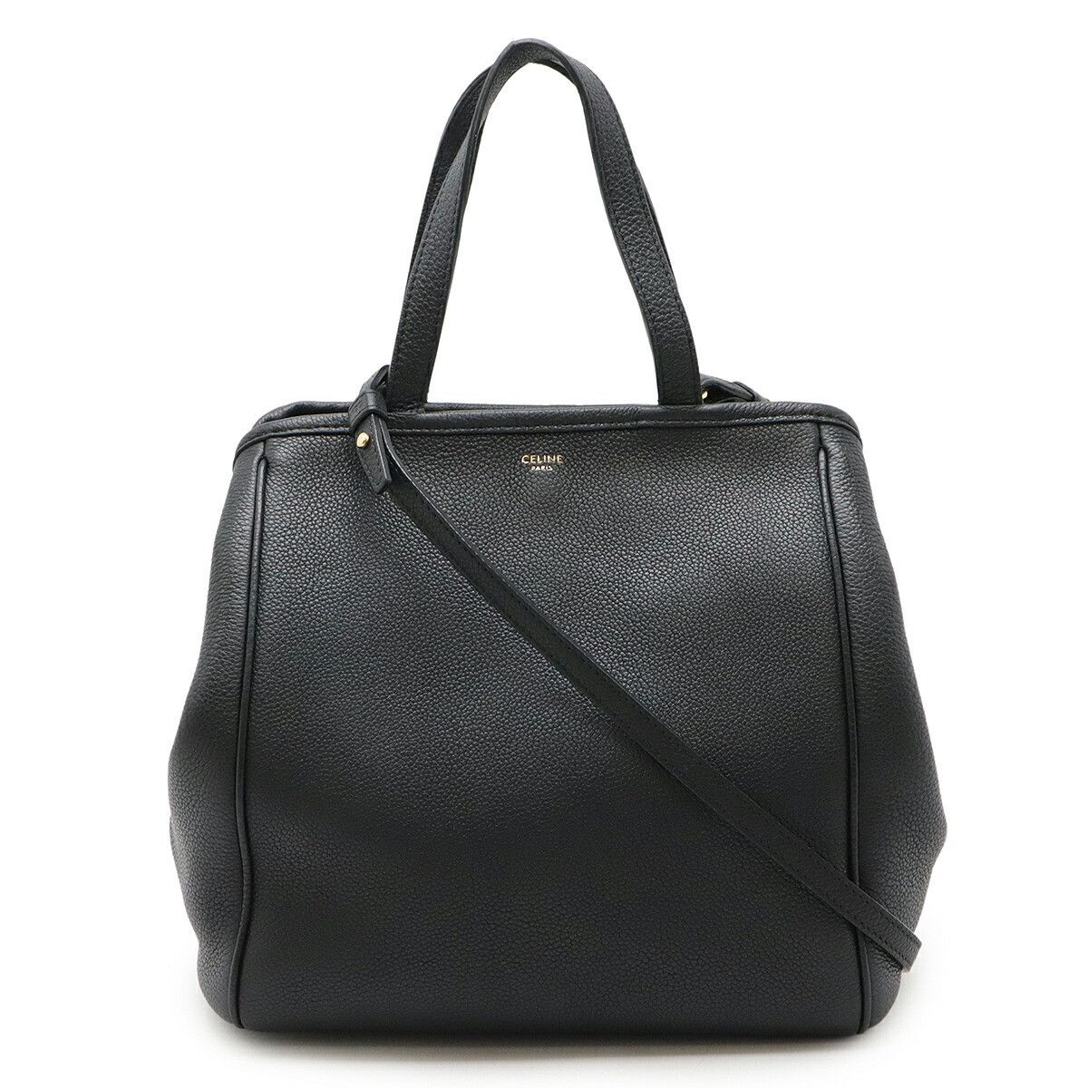 Celine Celine Celine Small Folded Cabas Leather 2way Bag Leather Shoulder Bag 194073 Size ONE SIZE - 1 Thumbnail
