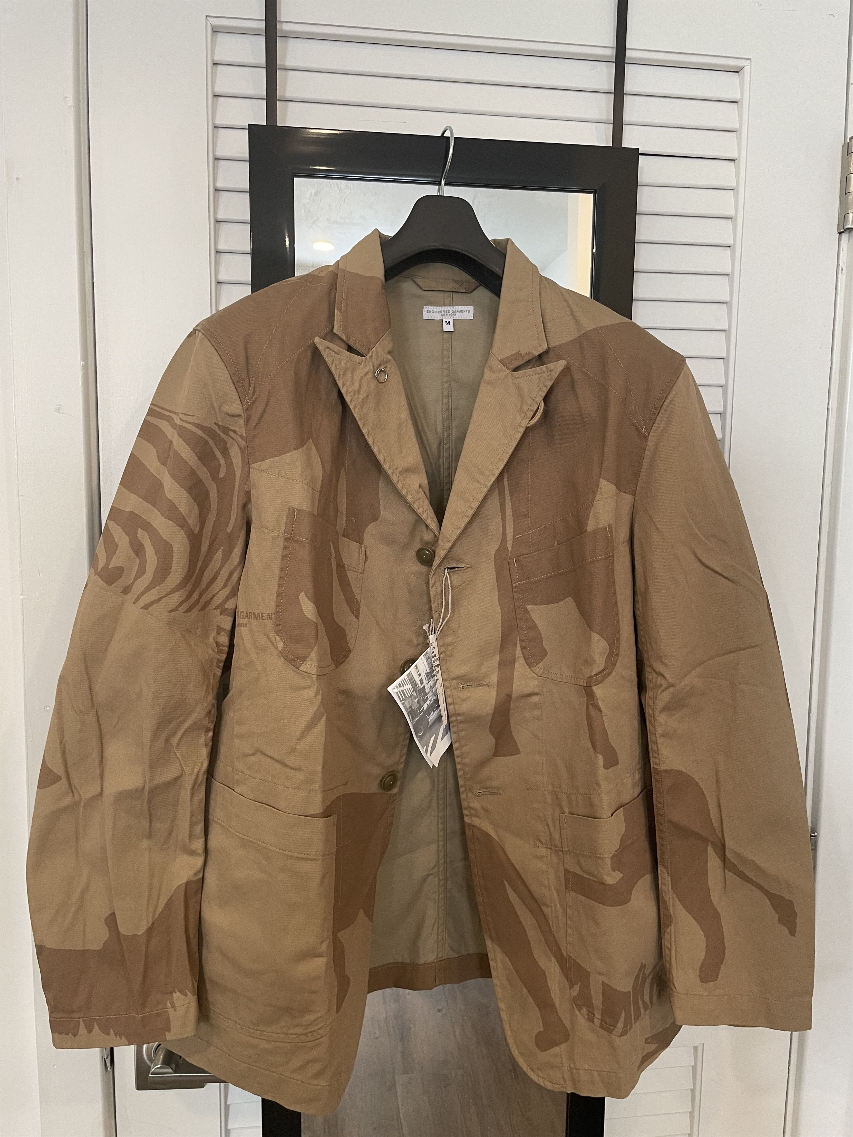 Engineered Garments Engineered Garments Bedford Jacket Khaki Animal ...