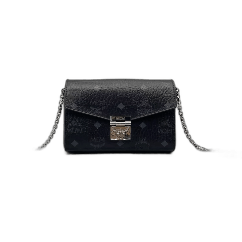 MCM Classic Print Envelope Crossbody Bag in Black, Men's