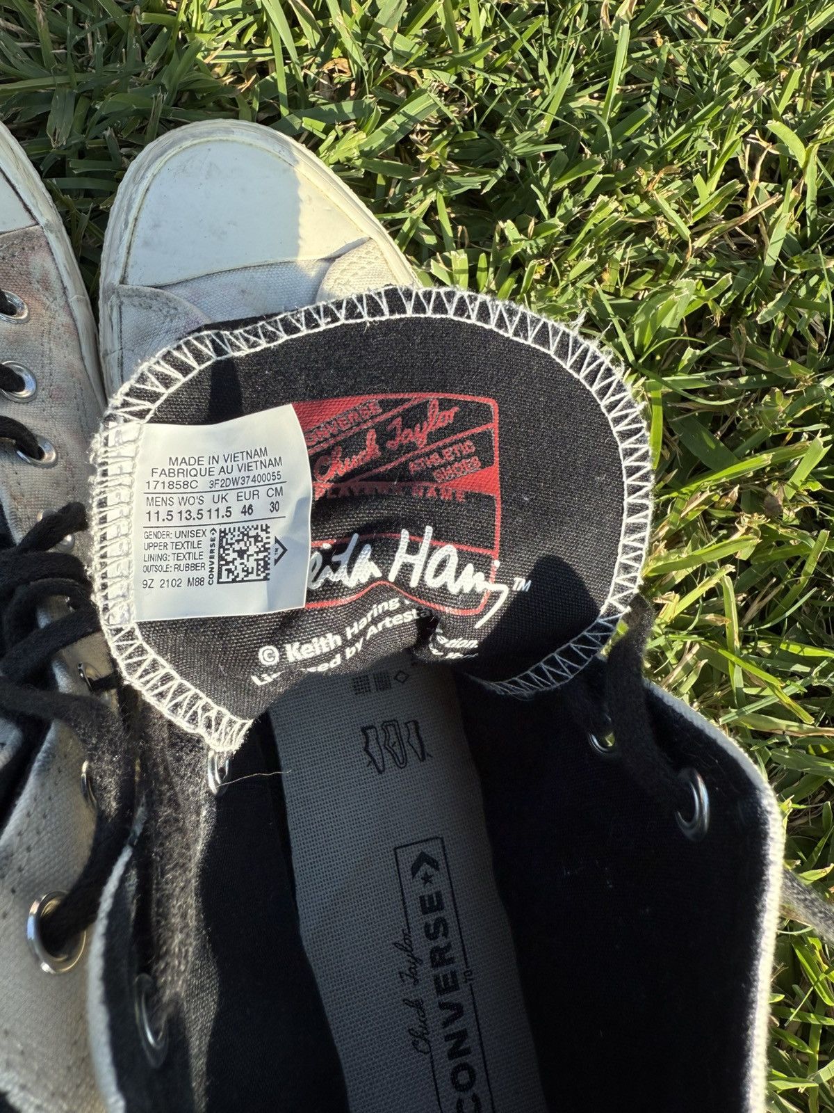 Keith Haring Keith Harring X Converse High Tops Size US 11.5 / EU 44-45 - 7 Thumbnail