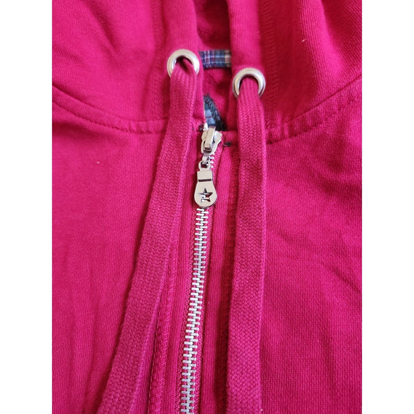 Vintage Rival Academy Men’s Red Full Zip Hoodie - Size S - Hooded, Pockets, Regular Fit, Solid Pattern, Polyester Cotton Size US S / EU 44-46 / 1 - 6 Thumbnail