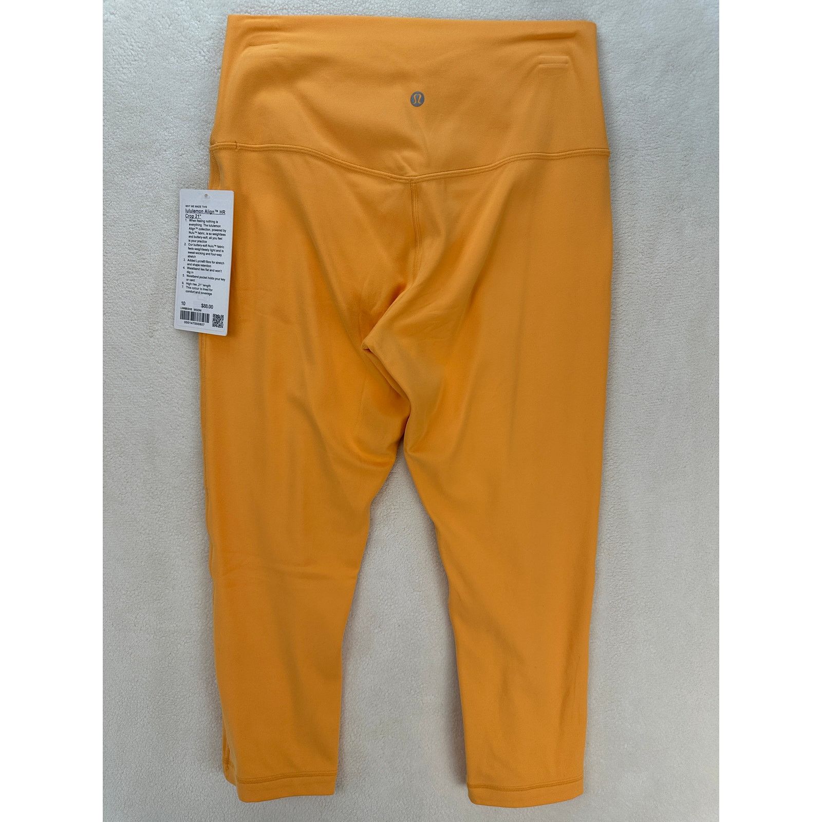 Lululemon LULULEMON WOMEN'S 10 ALIGN HIGH RISE CROP 21" MANGO DREAM Size 32" / US 10 / IT 46 - 2 Thumbnail