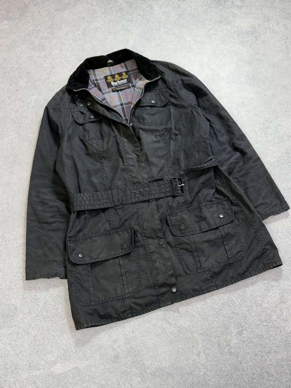 Barbour Barbour Waxed Utility Belted Women Jacket Y2K Size L / US 10 / IT 46 - 4 Thumbnail