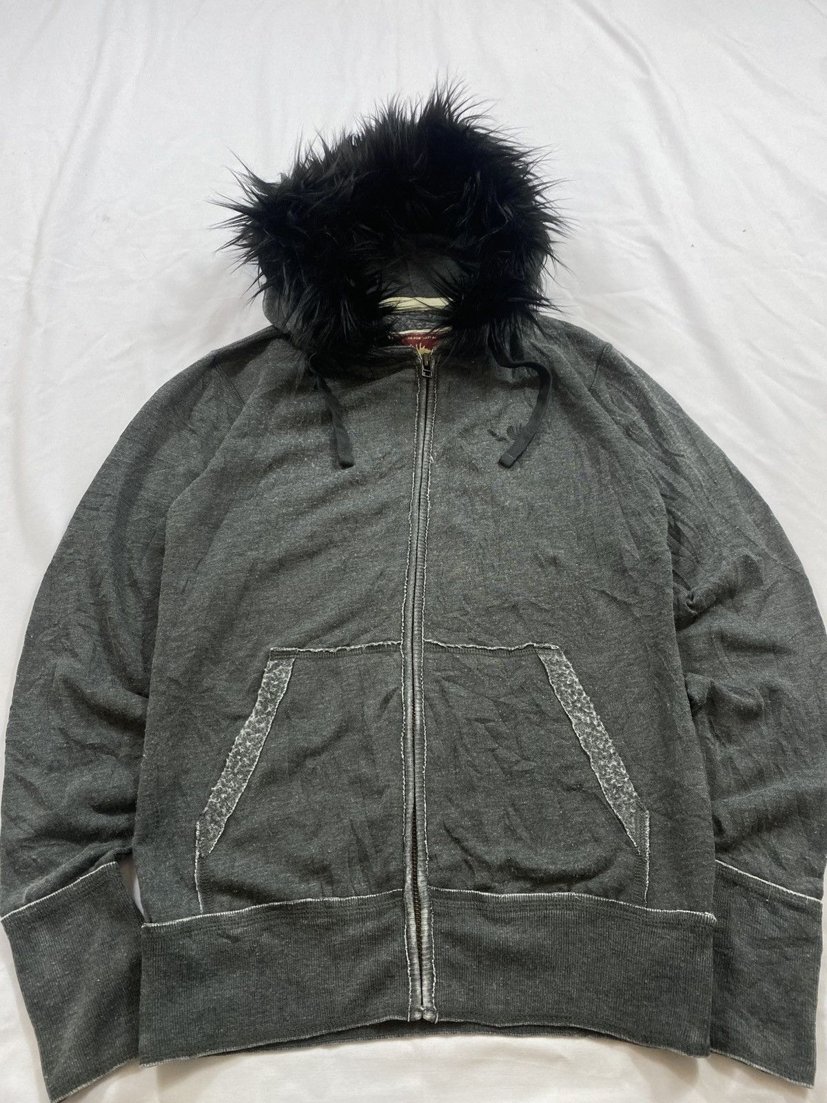 If Six Was Nine Distressed Sick Fur Hoodie Elkek Zip hoodie ifsix Lgb Size US M / EU 48-50 / 2 - 5 Thumbnail