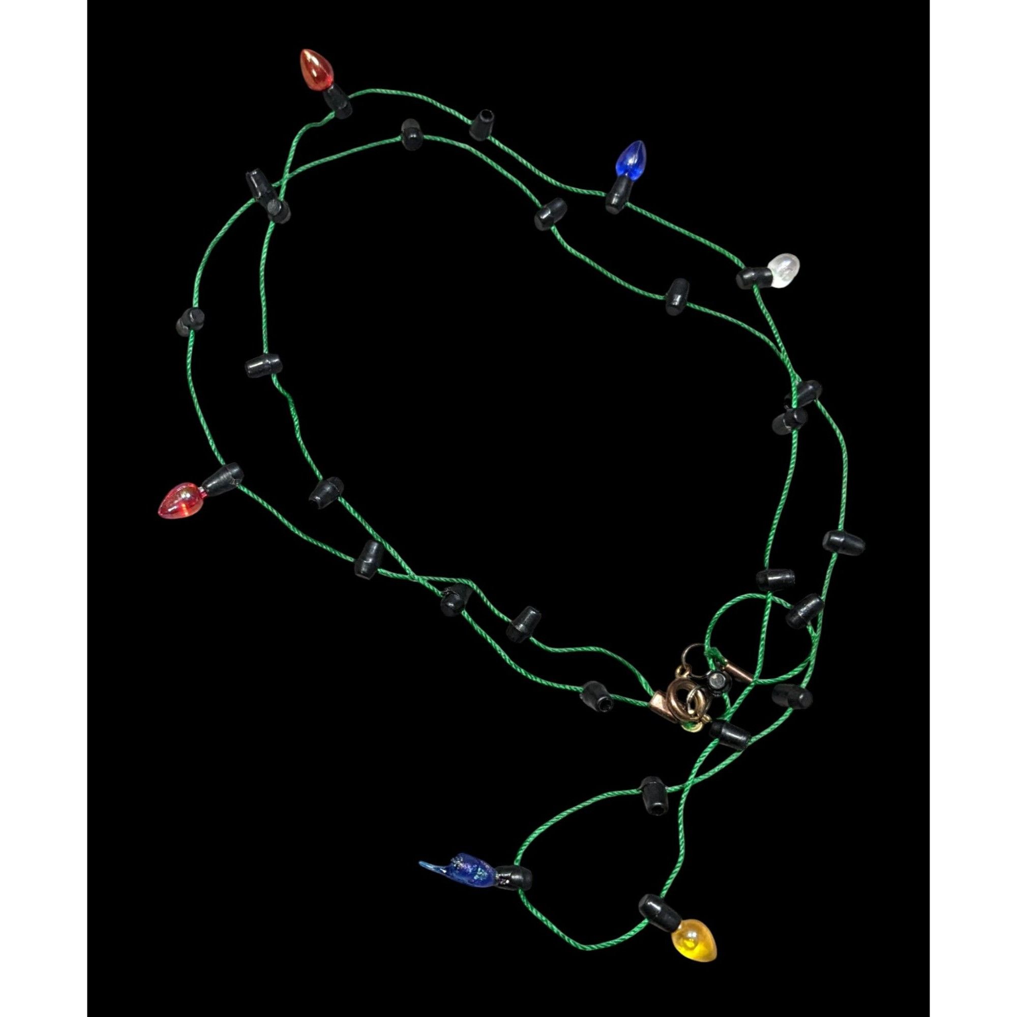 Other Christmas Light Bulb Necklace With Green Cord Size ONE SIZE - 1 Thumbnail