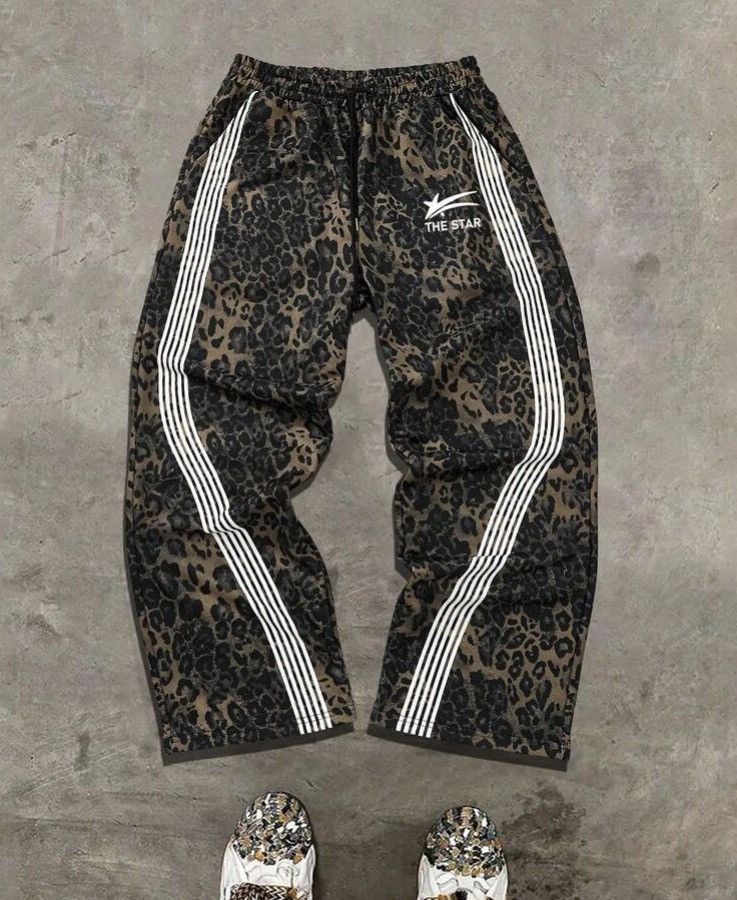 VIBE DRIP Leopard Y2K Sweatpants Size US 33 - 2 Thumbnail