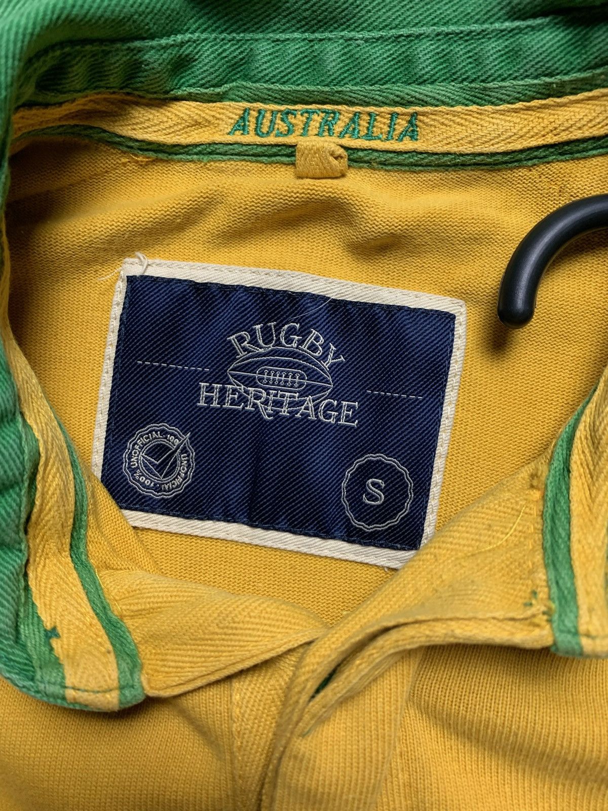 Vintage Vintage Australia rugby jersey yellow size S logo distressed Size US S / EU 44-46 / 1 - 7 Thumbnail
