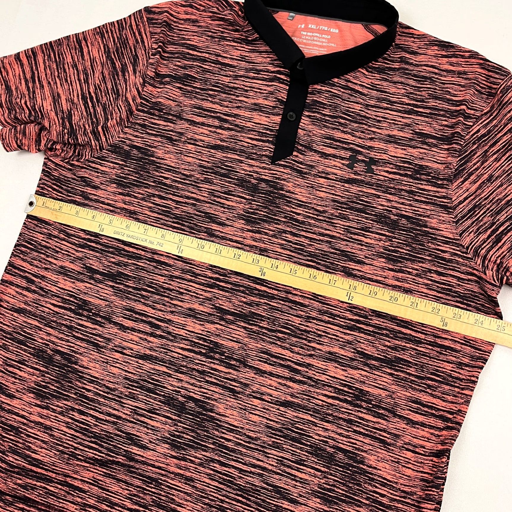 Under Armour Under Armour Iso Chill Polo Shirt Mens 2XL Heather Pink Black Performance Golf Shirt Mens 2XL Multicolor Polo Under Armour HeatGear Sports Logo Polo Size US XXL / EU 58 / 5 - 6 Thumbnail