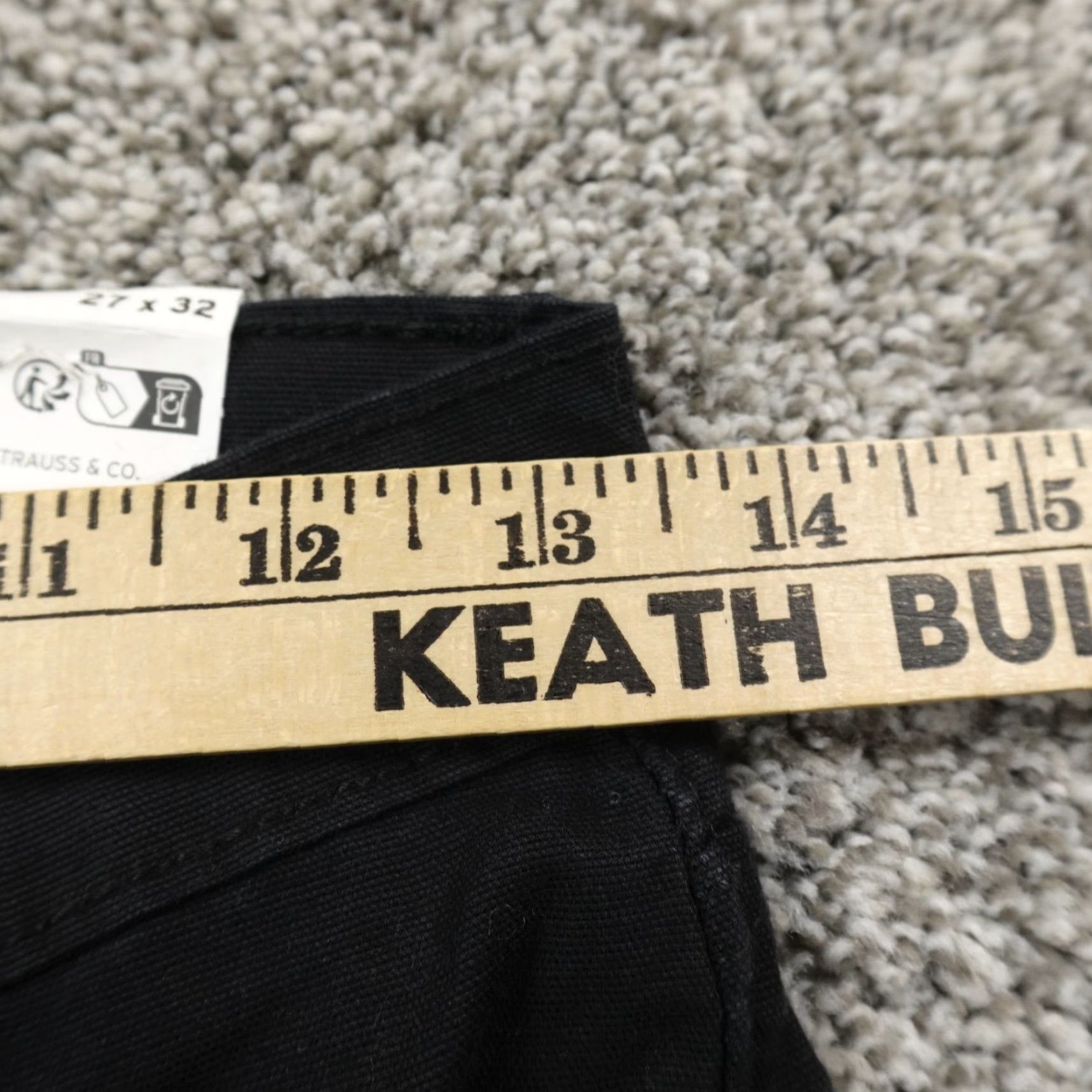 Levi's Levi's Jeans 724 High Rise Slim Straight Stretch Black Denim 27 Size 27" / US 4 / IT 40 - 7 Thumbnail