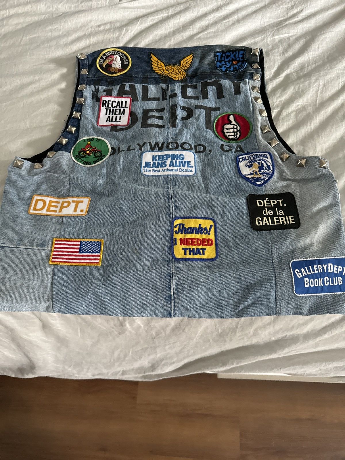 Gallery Dept. Gallery Dept. Patch Denim Vest Size US XXL / EU 58 / 5 - 1 Thumbnail