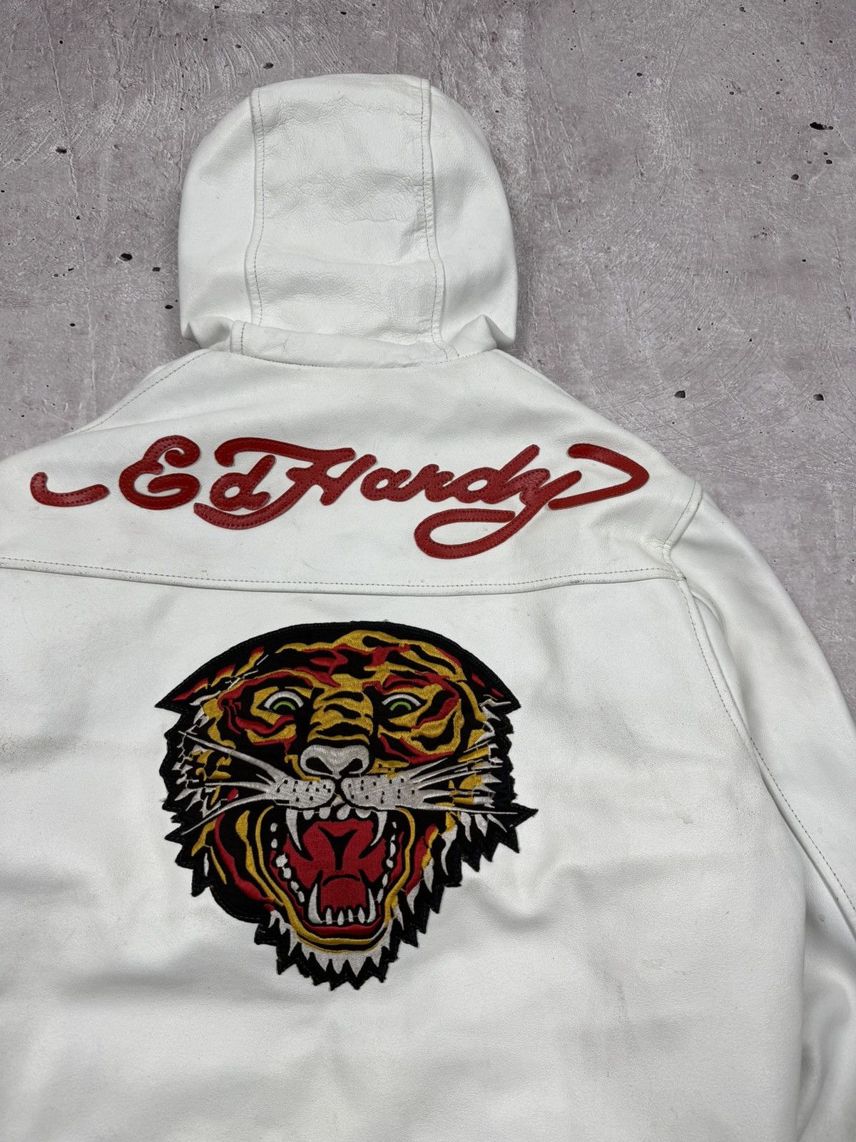 Ed Hardy Vintage Y2K Ed Hardy Leather Jacket Bootleg Size US M / EU 48-50 / 2 - 2 Thumbnail