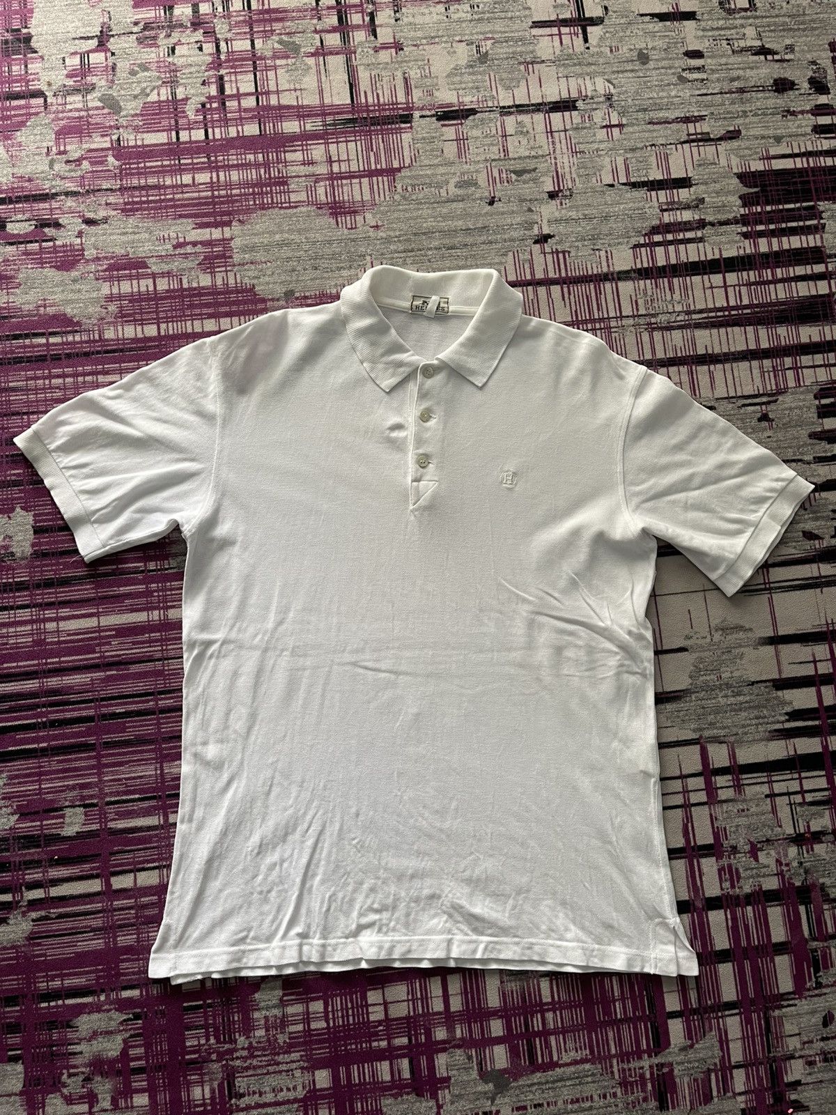 Hermes VINTAGE HERMES BUTTON UP VERY RARE Size US L / EU 52-54 / 3 - 1 Thumbnail