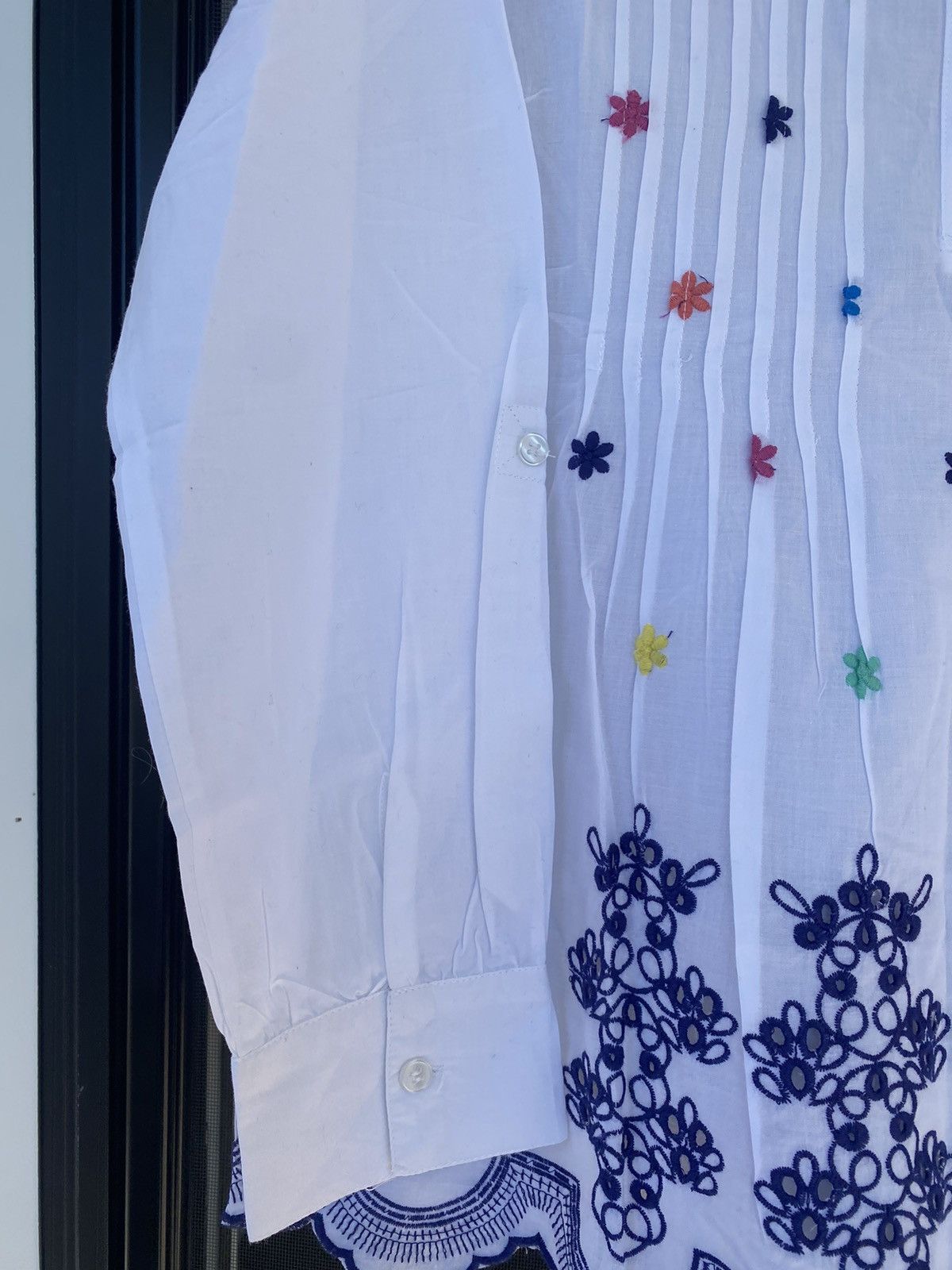 Other NWOT American Sweatshirt tunic blouse,, embroiderd eyelets Size S / US 4 / IT 40 - 5 Thumbnail
