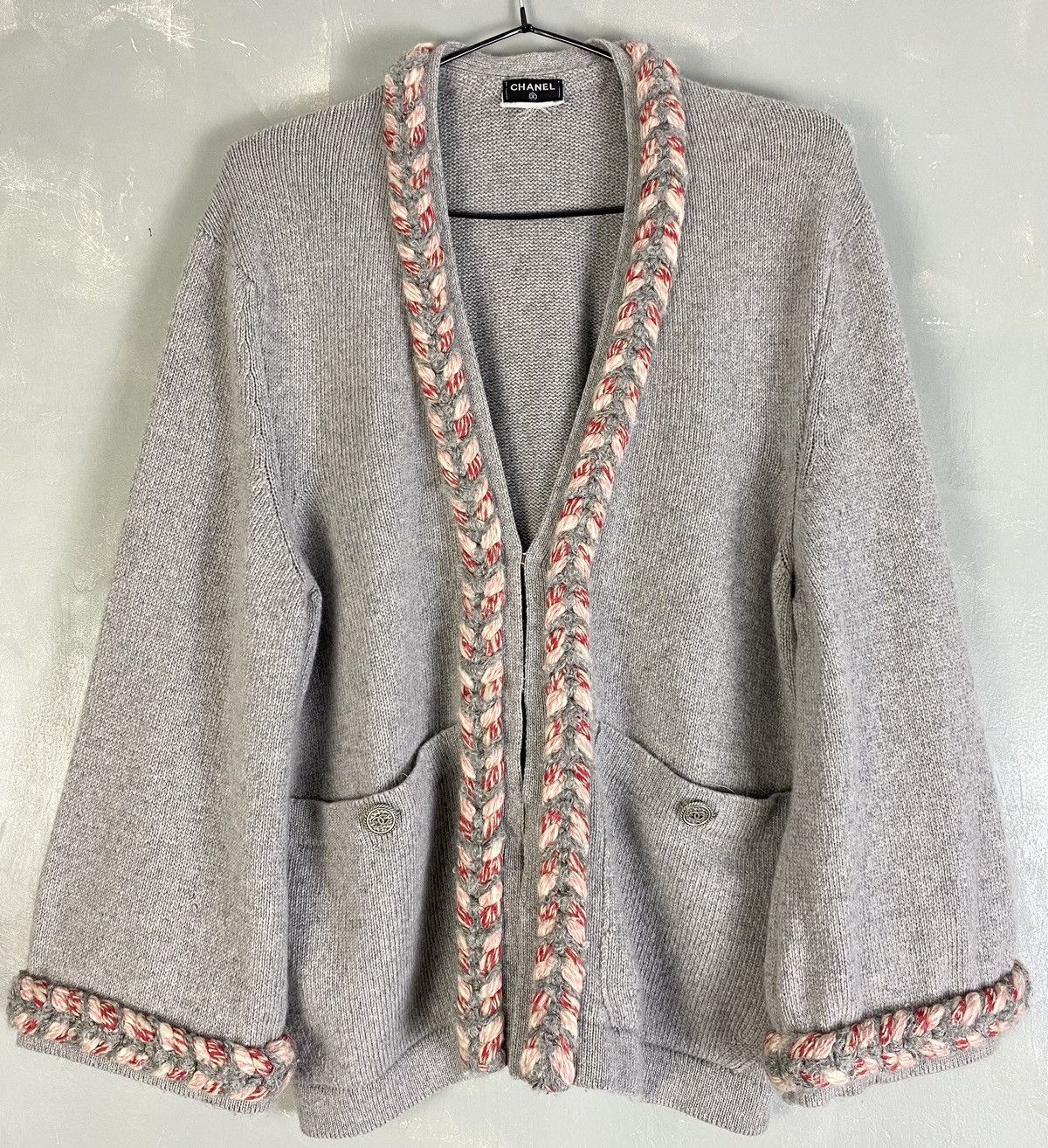 Chanel Chanel Cashmere Rope Accent Cardigan Size M / US 6-8 / IT 42-44 - 2 Thumbnail