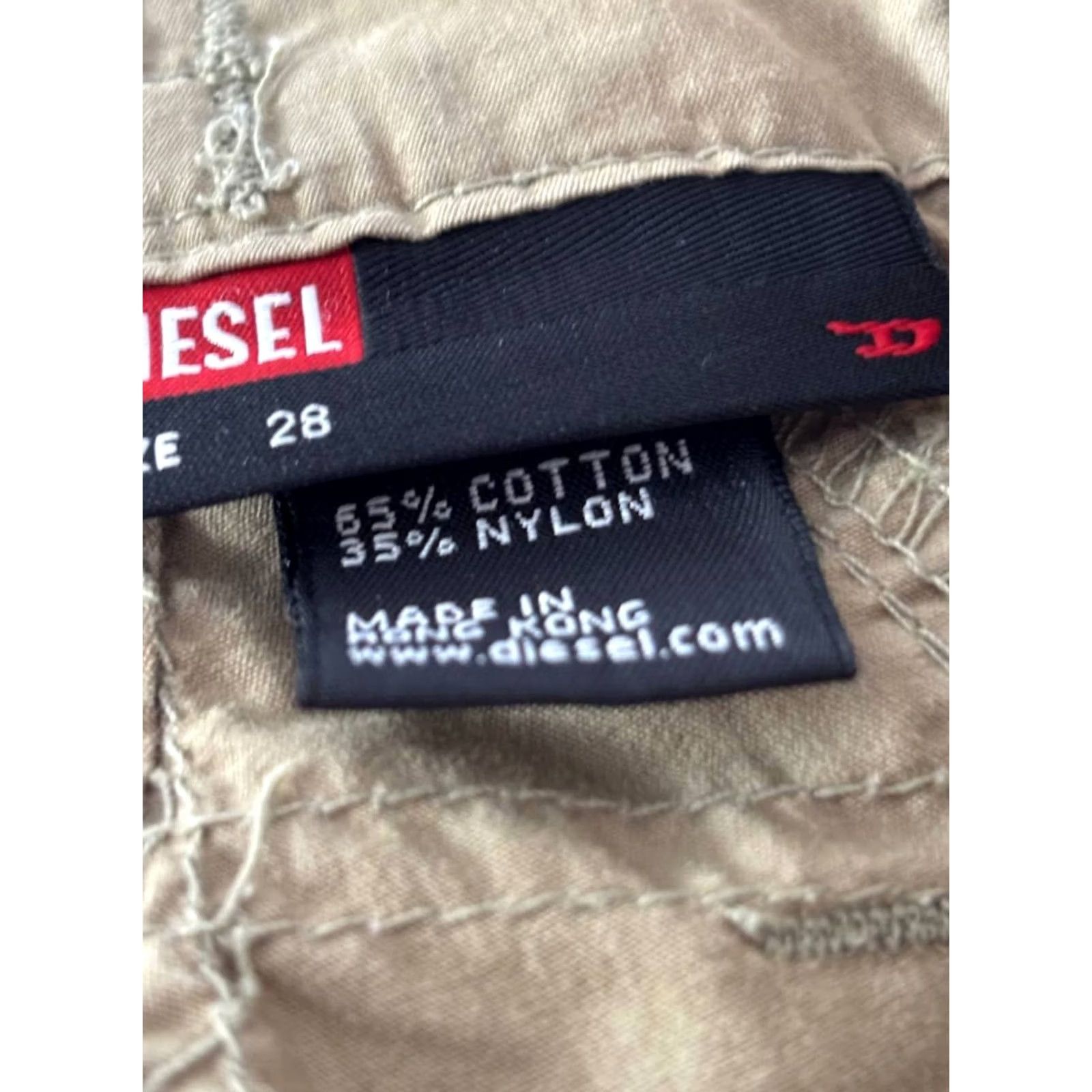 Diesel Diesel Pants Women Beige Cotton 28 Straight Leg Pockets Zipper Regular Pant 28 Mens Womens Boys Girls Size 28" / US 6 / IT 42 - 4 Thumbnail