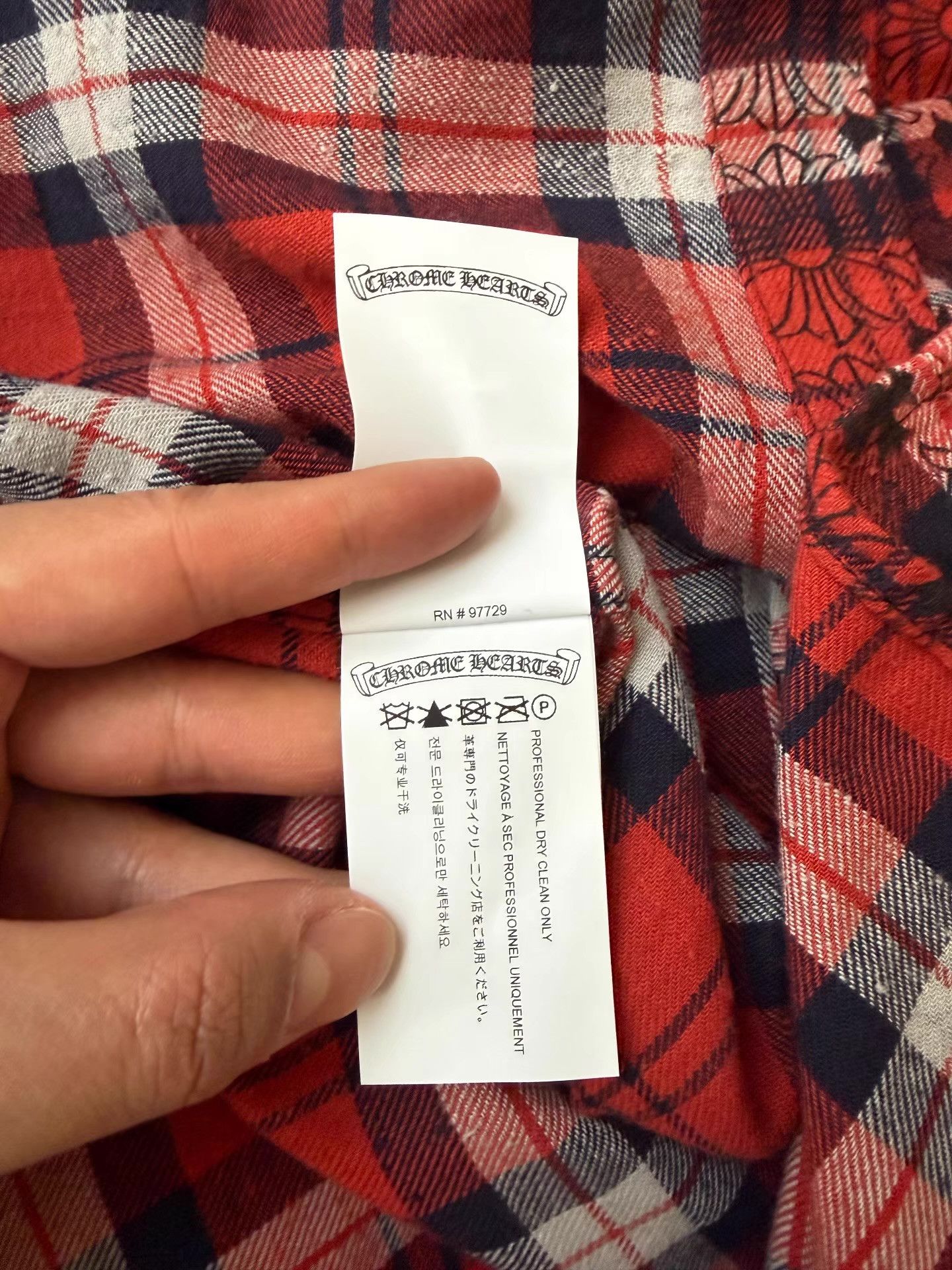 Chrome Hearts Chrome Hearts Black & Red Plaid Shirt Q14 Size US M / EU 48-50 / 2 - 4 Thumbnail